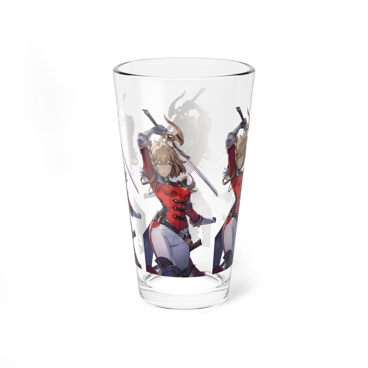 Cha Hae-in Glass, 16oz | Unique Drinkware, Solo Leveling Collectible, Kitchen Decor, Gift for Fans, Beverage Glass, Cosplay Glass