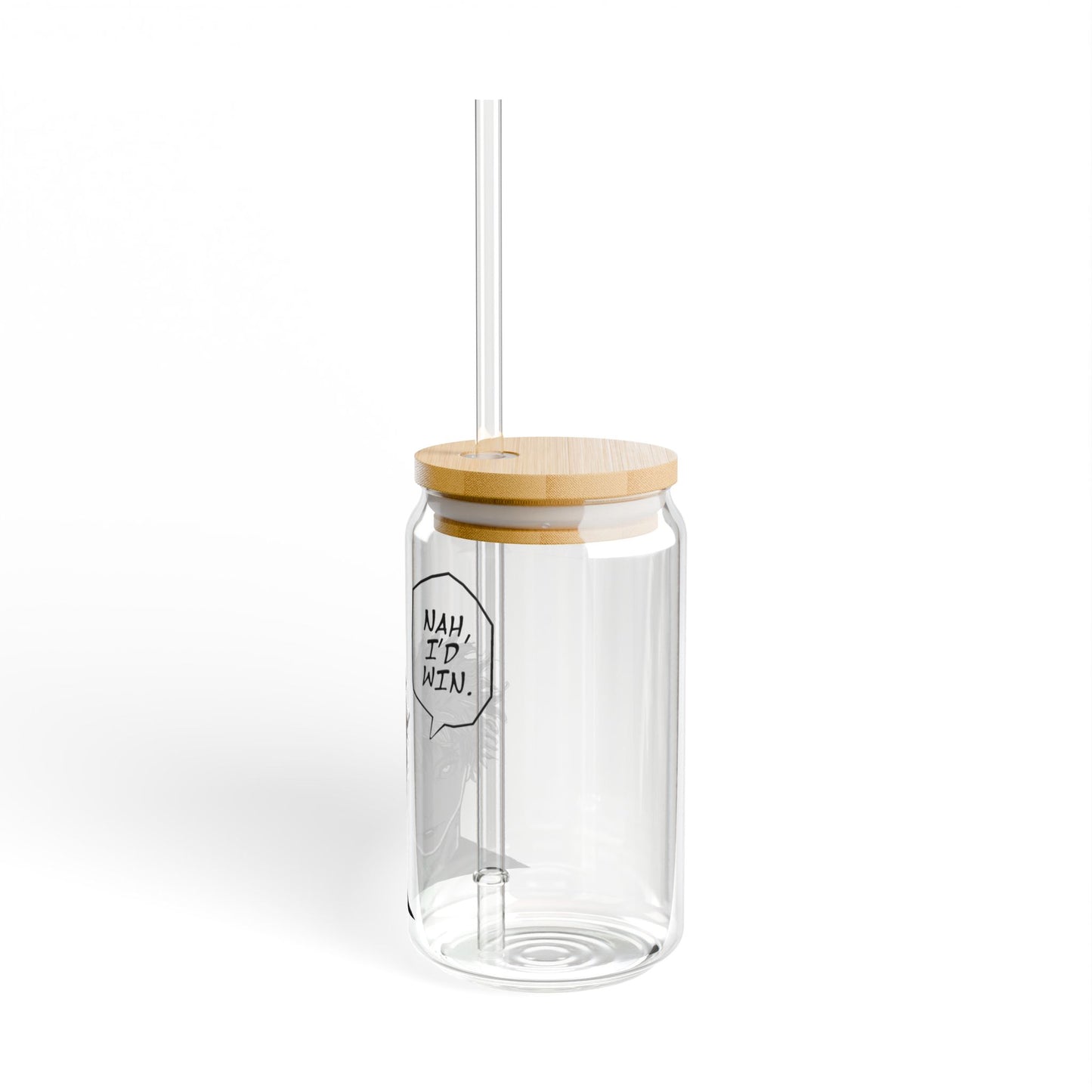 Jujutsu Kaisen Sipper Glass - Eco-friendly Drinkware, Satoru Gojo, Personalized Bottle, Fun Party Accessory, Perfect Anime, Gift for her