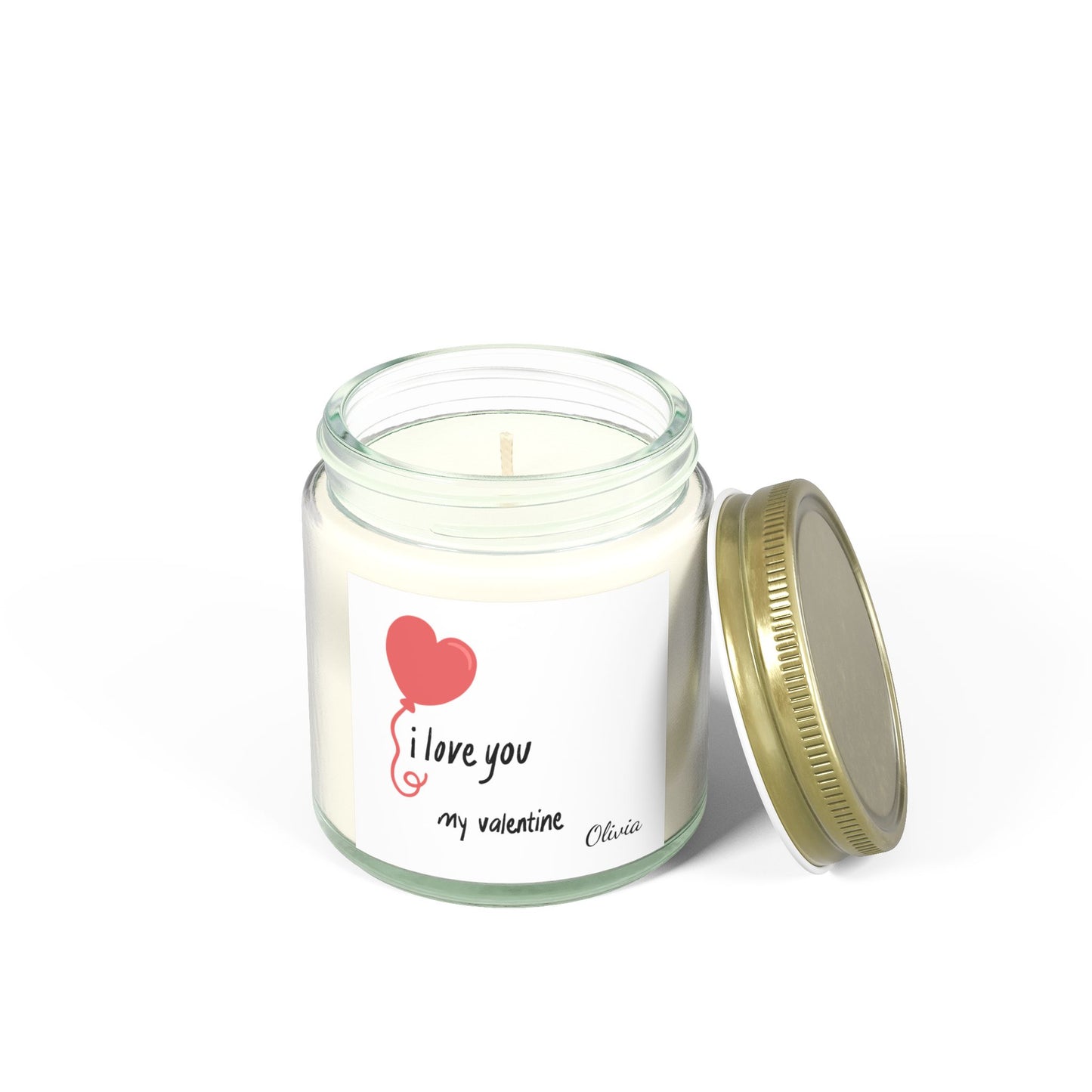 Romantic Valentine's Day Gift, Customizable Anniversary Home Decor, Engagement Candle, Birthday Present, Coconut Apricot, Scented Candles