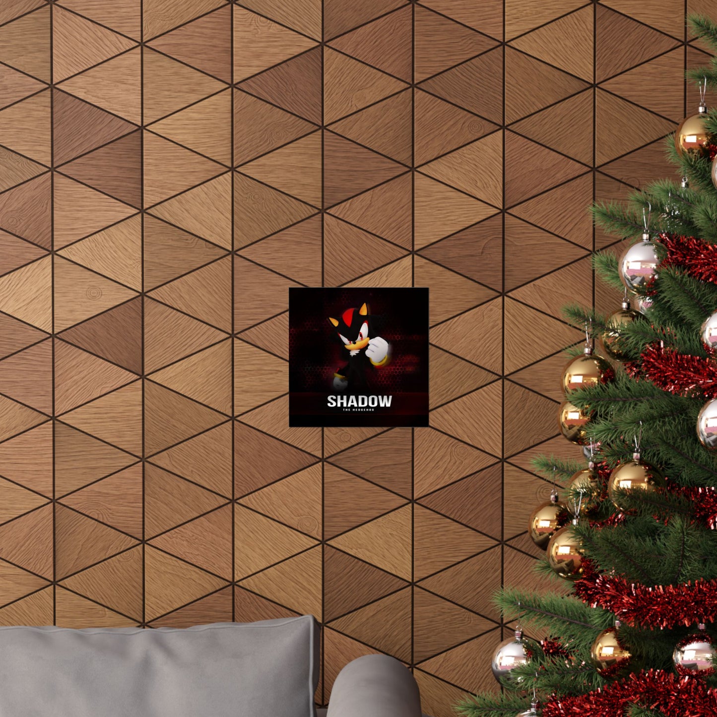 Shadow the Hedgehog Matte Vertical Poster, Sonic Video Game Fan Art Print, Room Decor, Wall Art, Gift for Gamers, Teen Bedroom Decoration