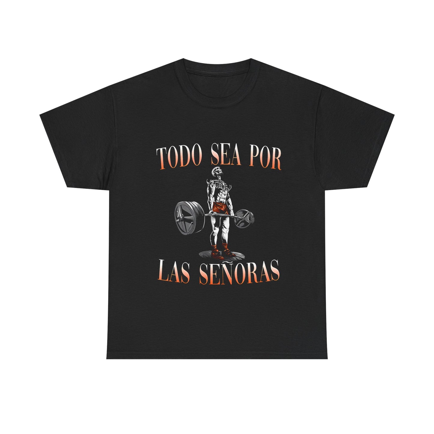 Todo sea por las Señoras Camiseta Fitness con Estampado de Calavera, Ropa de Gimnasio con Calaveras, Diseño de Calavera para Gym
