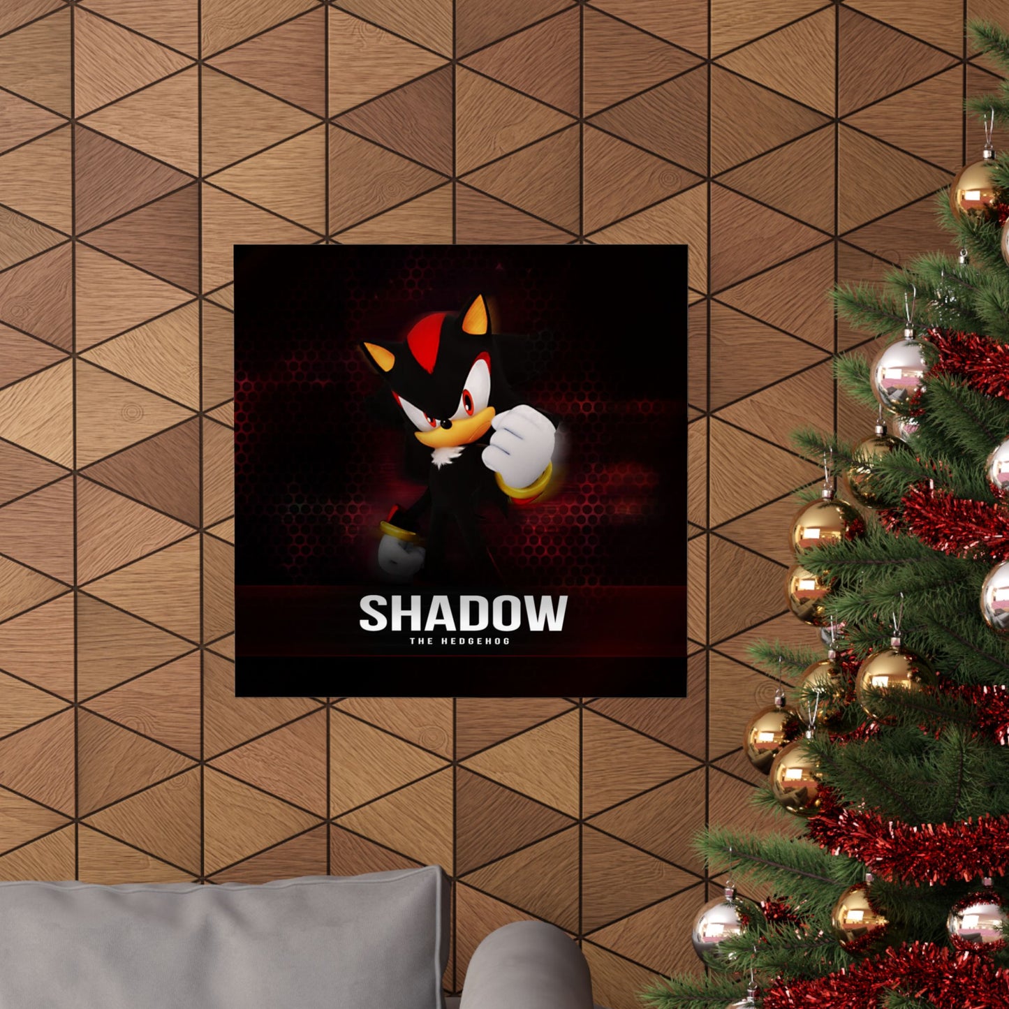 Shadow the Hedgehog Matte Vertical Poster, Sonic Video Game Fan Art Print, Room Decor, Wall Art, Gift for Gamers, Teen Bedroom Decoration