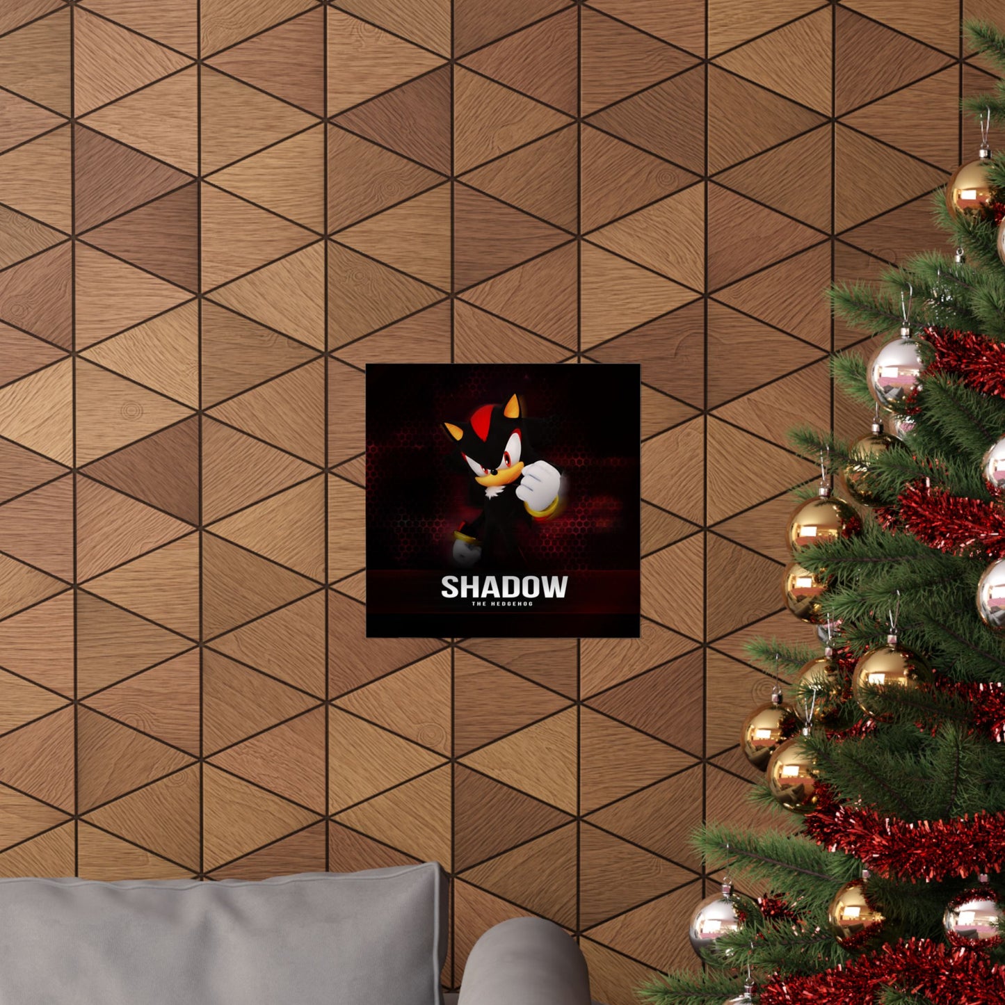 Shadow the Hedgehog Matte Vertical Poster, Sonic Video Game Fan Art Print, Room Decor, Wall Art, Gift for Gamers, Teen Bedroom Decoration