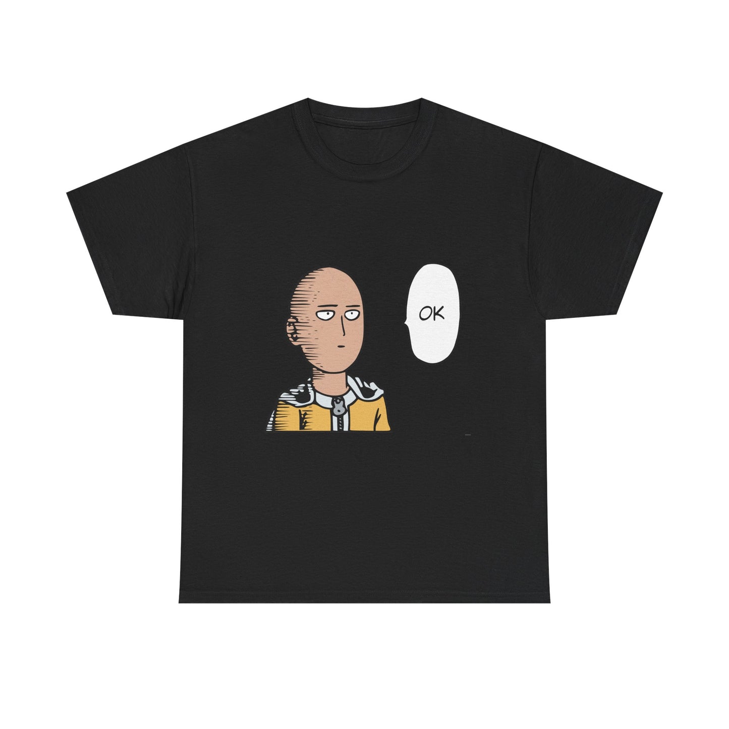 Saitama T-shirt, Casual Saitama Tee - Unisex Heavy Cotton Shirt, One Punch Man Anime Gift, Saitama Meme T-Shirt, Humor Apparel, Manga Lover