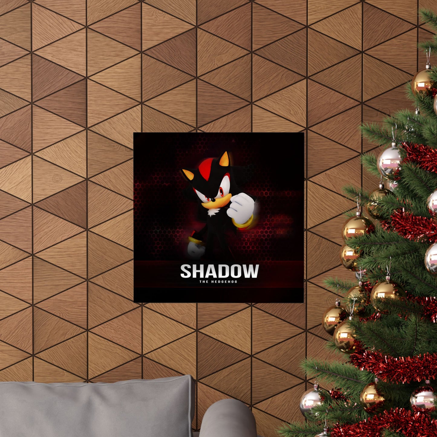 Shadow the Hedgehog Matte Vertical Poster, Sonic Video Game Fan Art Print, Room Decor, Wall Art, Gift for Gamers, Teen Bedroom Decoration