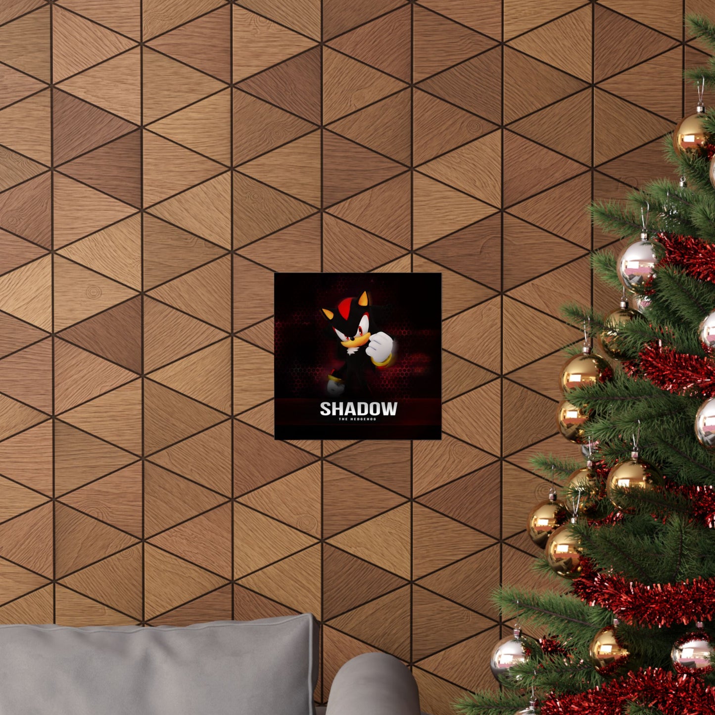 Shadow the Hedgehog Matte Vertical Poster, Sonic Video Game Fan Art Print, Room Decor, Wall Art, Gift for Gamers, Teen Bedroom Decoration