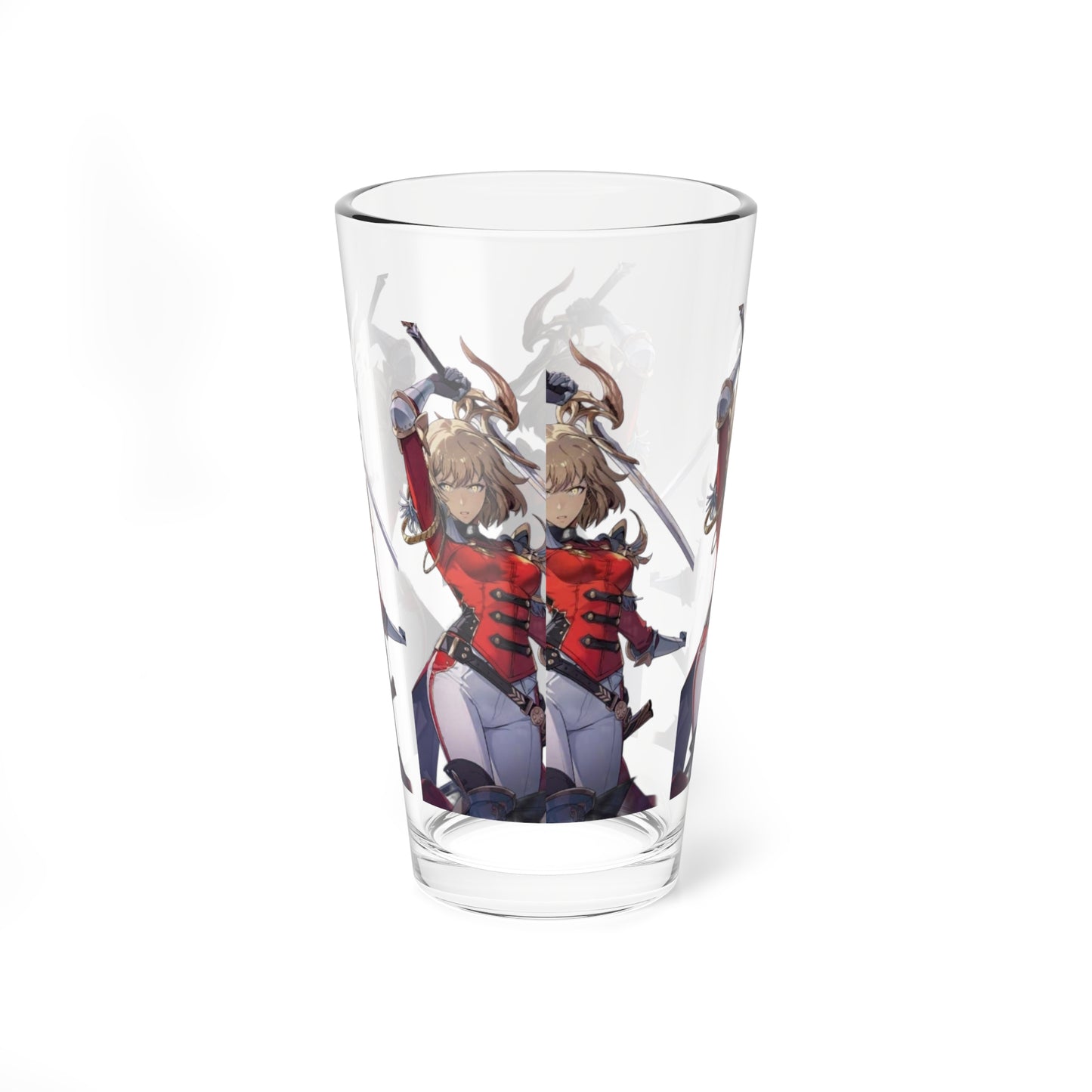 Cha Hae-in Glass, 16oz | Unique Drinkware, Solo Leveling Collectible, Kitchen Decor, Gift for Fans, Beverage Glass, Cosplay Glass