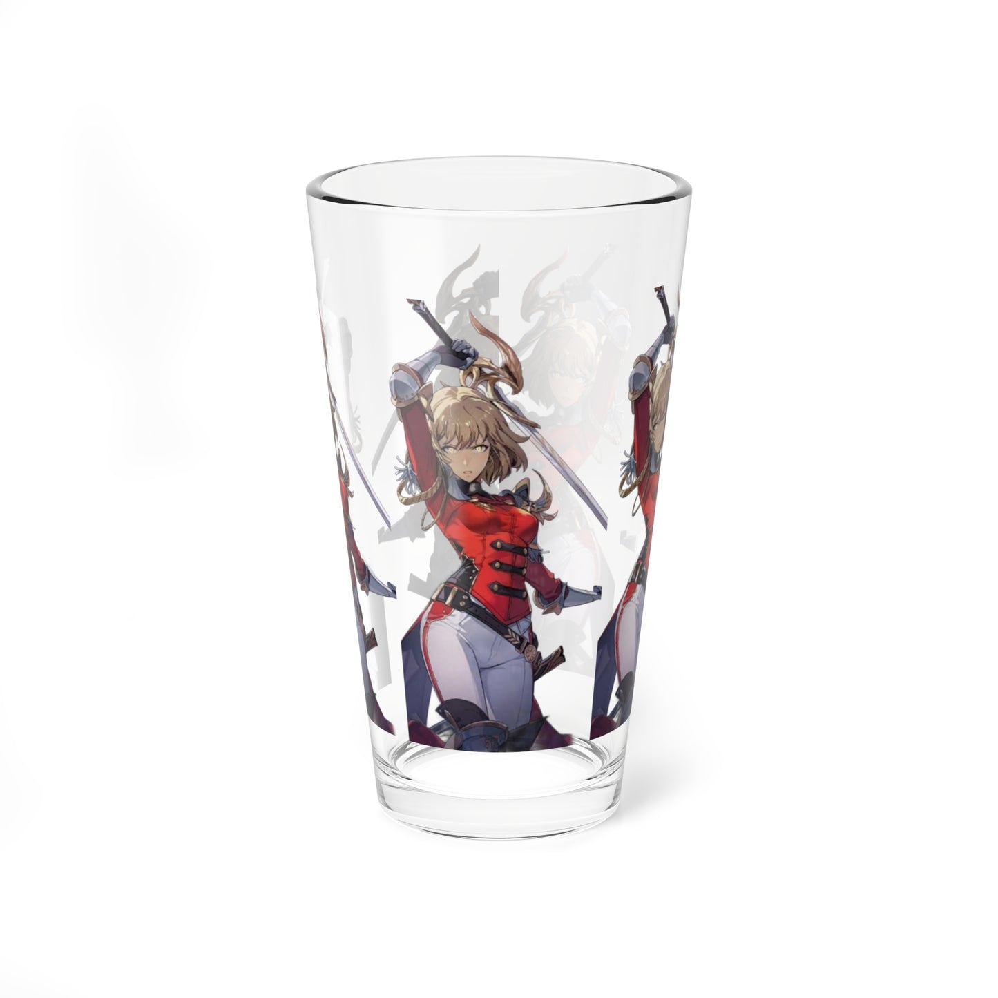 Cha Hae-in Glass, 16oz | Unique Drinkware, Solo Leveling Collectible, Kitchen Decor, Gift for Fans, Beverage Glass, Cosplay Glass