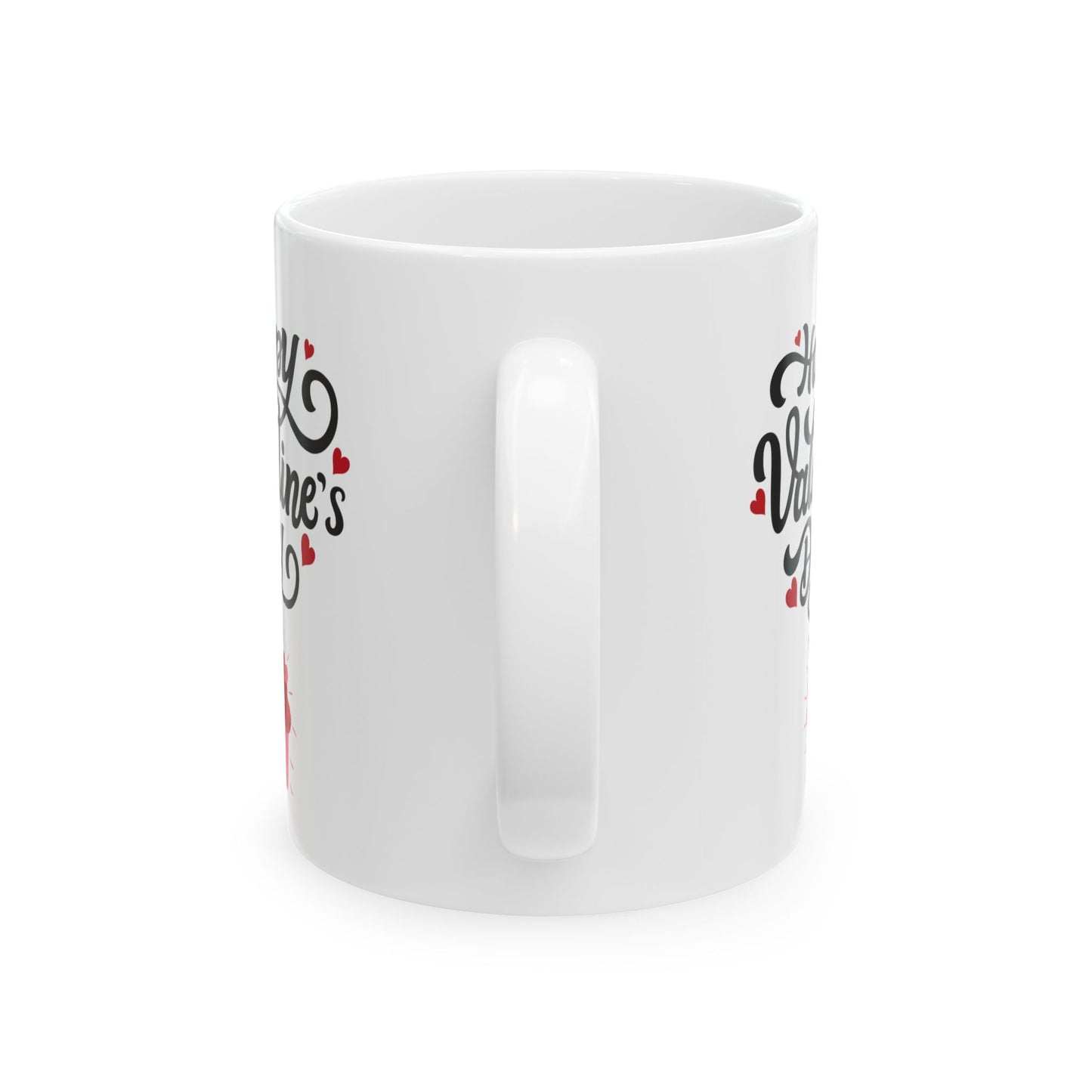 Valentine's Day Ceramic Mug, Cute Gift for Lovers, 11oz & 15oz Sizes, Coffee Cup, Romantic Present for Couples