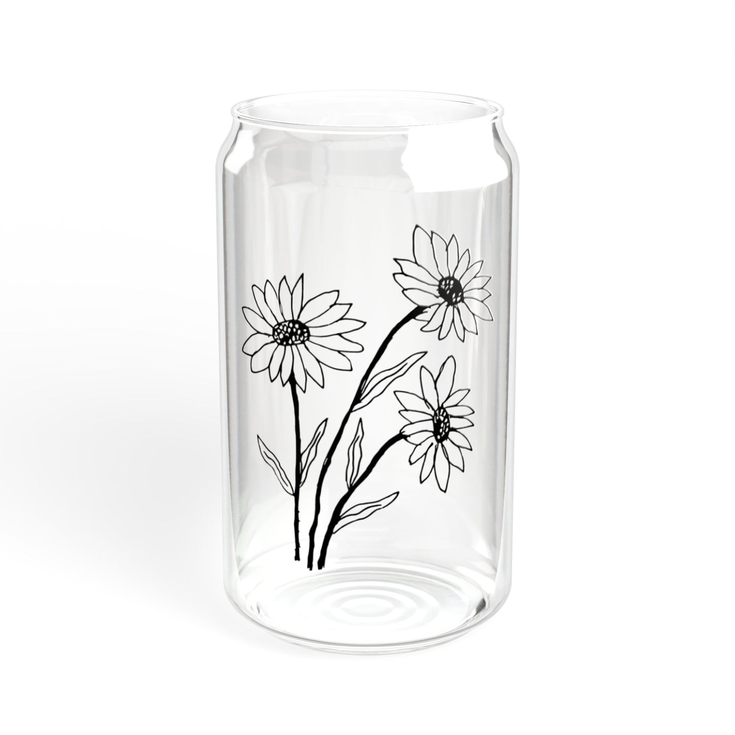 Botanical Custom Engagement Gift, Bridal Shower Gift, Couple Gift, Gift for Her, Floral Sipper Glass, Weddings, Gift for Flower Lovers