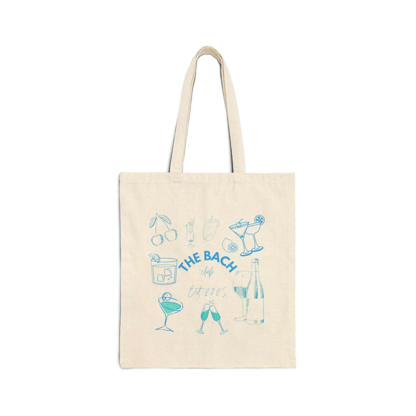 Cotton Canvas Tote Bag - The Bach Club Bachelorette Bag, Social Club Luxury Bachelorette Party Gift, Fun Gift for Bridesmaids, Reusable