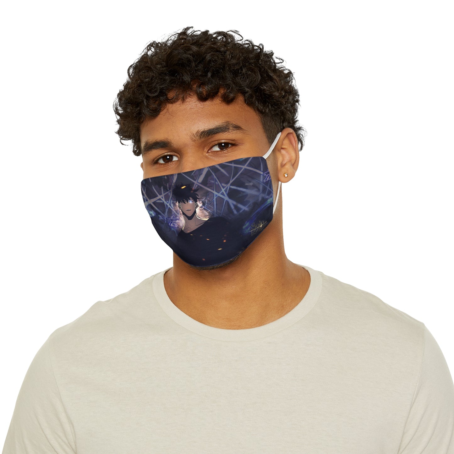 Sung Jinwoo Face Mask, Breathable Mask for Comfort, Unique Gift for Fans, Solo Leveling Festival Apparel, Anime-Inspired Mask