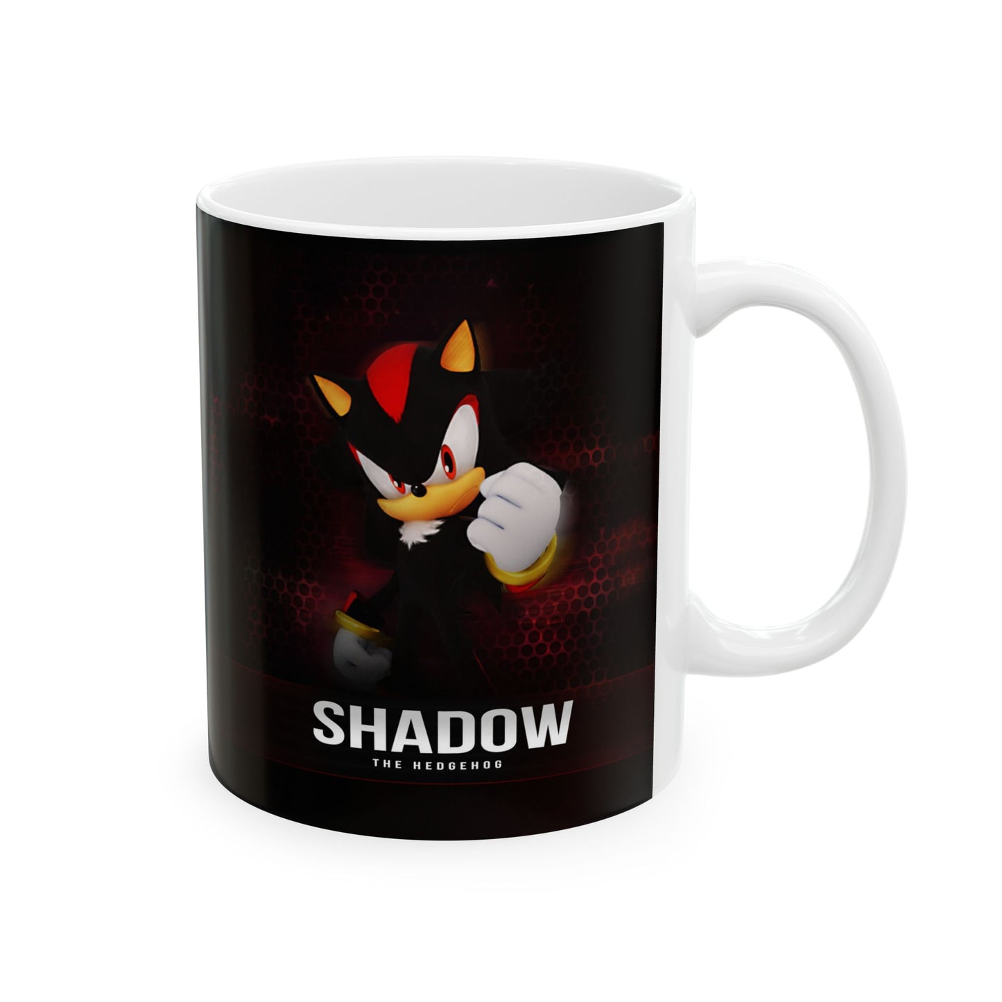 Shadow The Hedgehog Mug, Sonic the Hedgehog Fan Gift, Coffee Cup, Gamer Mug, Video Game Lover Gift, Geeky Tea Mug