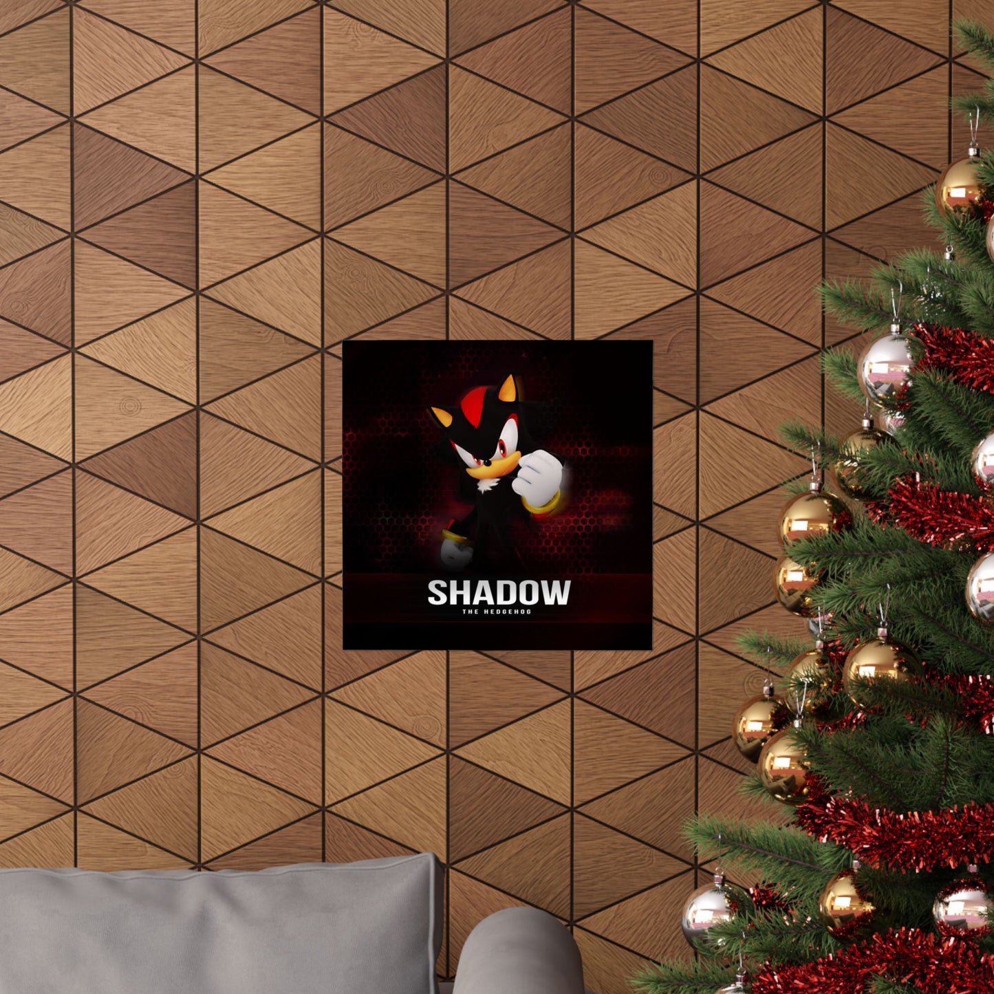 Shadow the Hedgehog Matte Vertical Poster, Sonic Video Game Fan Art Print, Room Decor, Wall Art, Gift for Gamers, Teen Bedroom Decoration