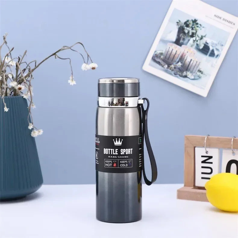 Thermal Water Bottle Keep Cold and Hot Water Bottle Thermos for Water Tea Coffee Vacuum Flasks Stainless Steel Thermos Bottle, 1L Stainless Steel Thermal Water Bottle – Vacuum Insulated Thermos Flask | Keep Drinks Hot & Col