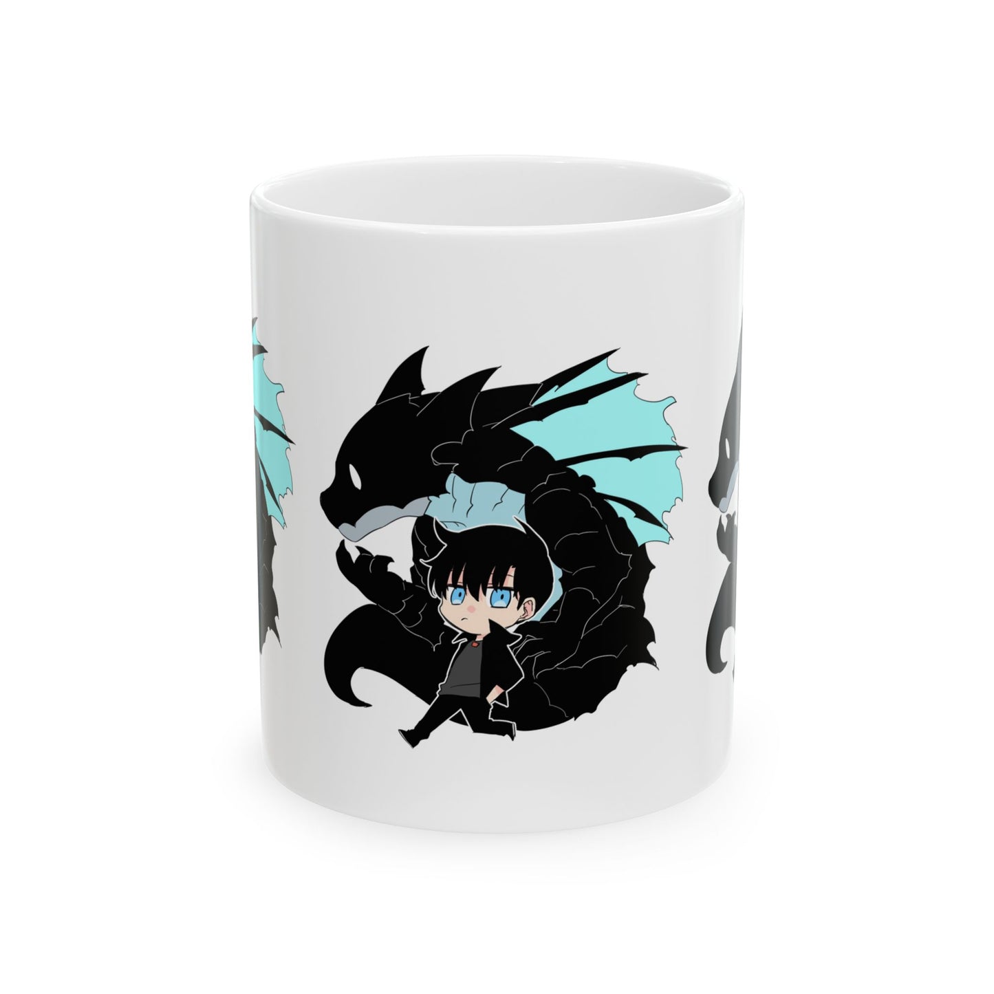 Sung Jinwoo Ceramic Mug, Solo Leveling Coffee Cup, Gifts for Gamers, Anime Mug, 11oz 15oz Sizes