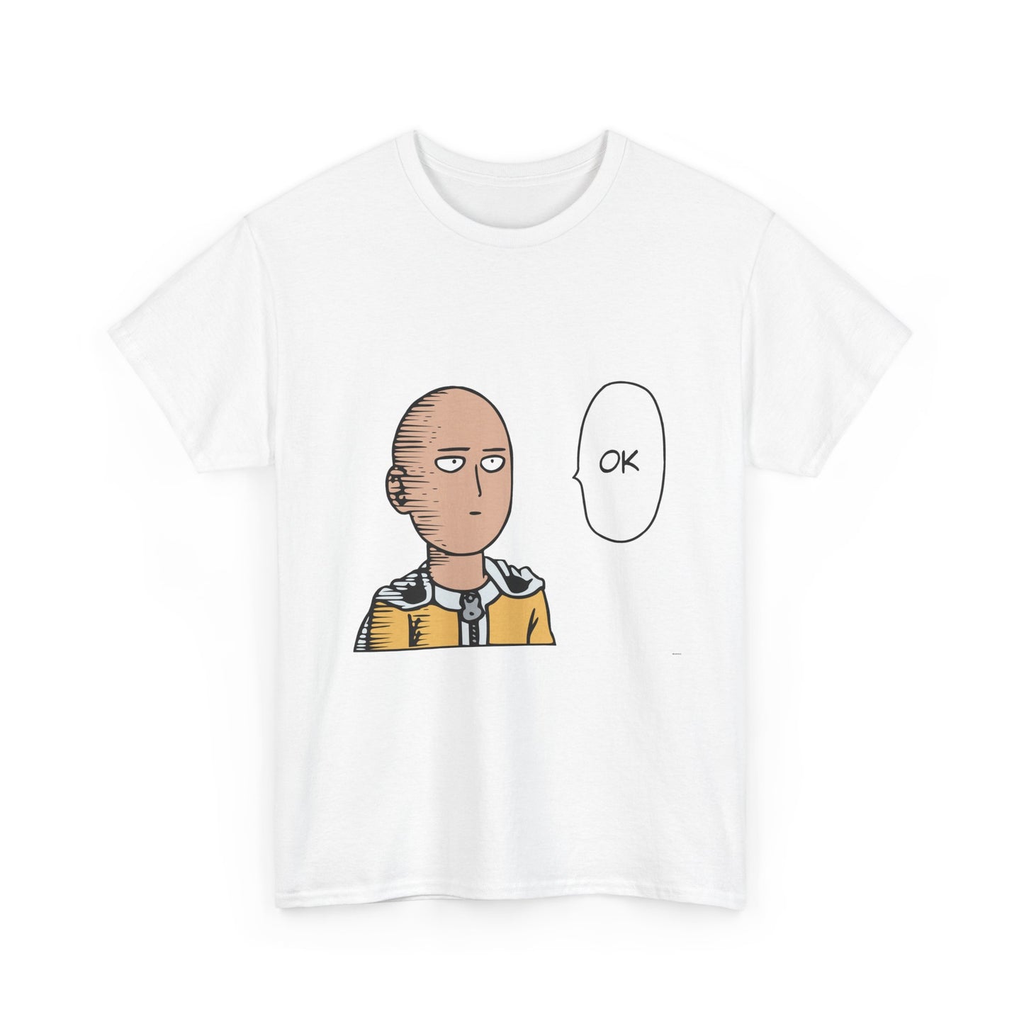 Saitama T-shirt, Casual Saitama Tee - Unisex Heavy Cotton Shirt, One Punch Man Anime Gift, Saitama Meme T-Shirt, Humor Apparel, Manga Lover