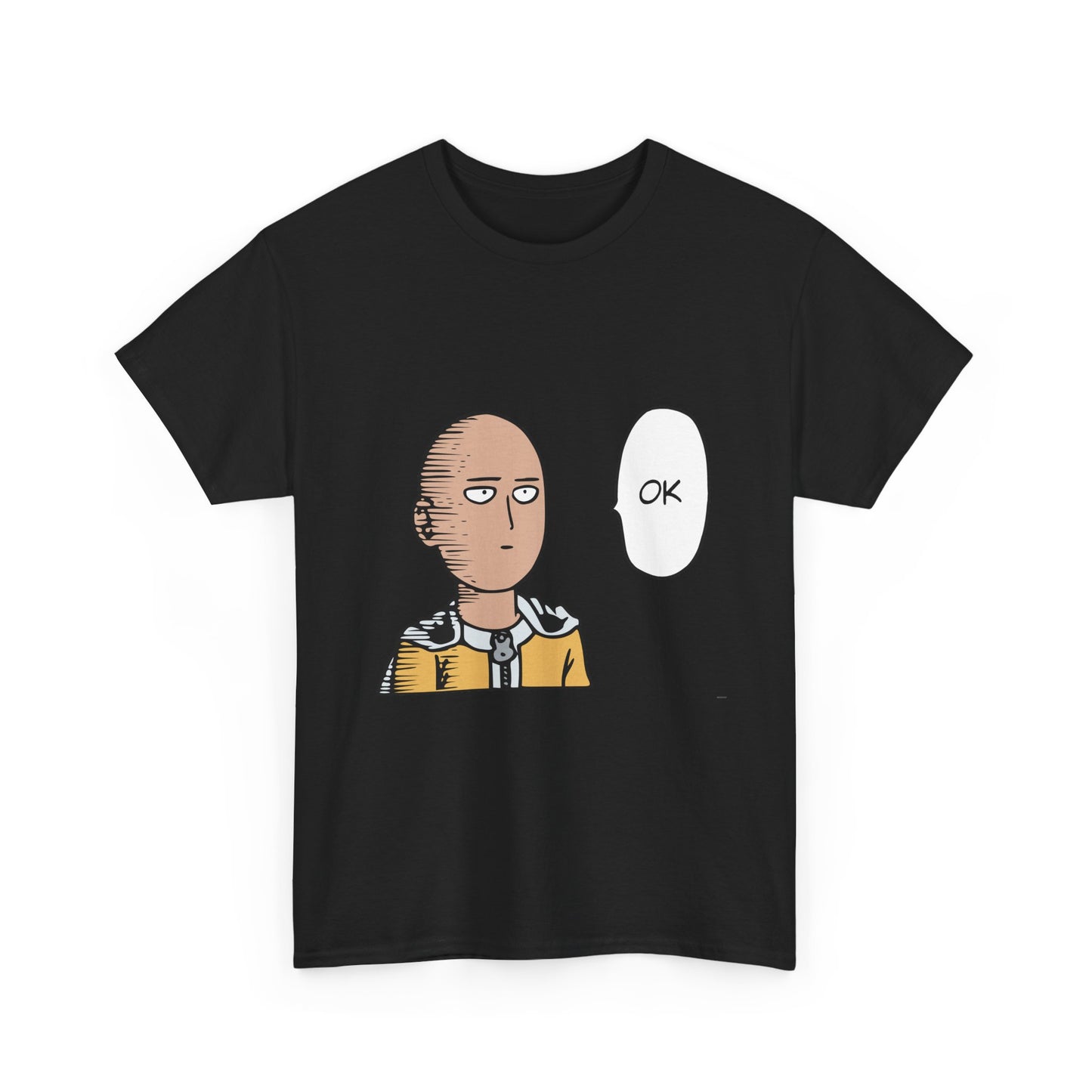 Saitama T-shirt, Casual Saitama Tee - Unisex Heavy Cotton Shirt, One Punch Man Anime Gift, Saitama Meme T-Shirt, Humor Apparel, Manga Lover