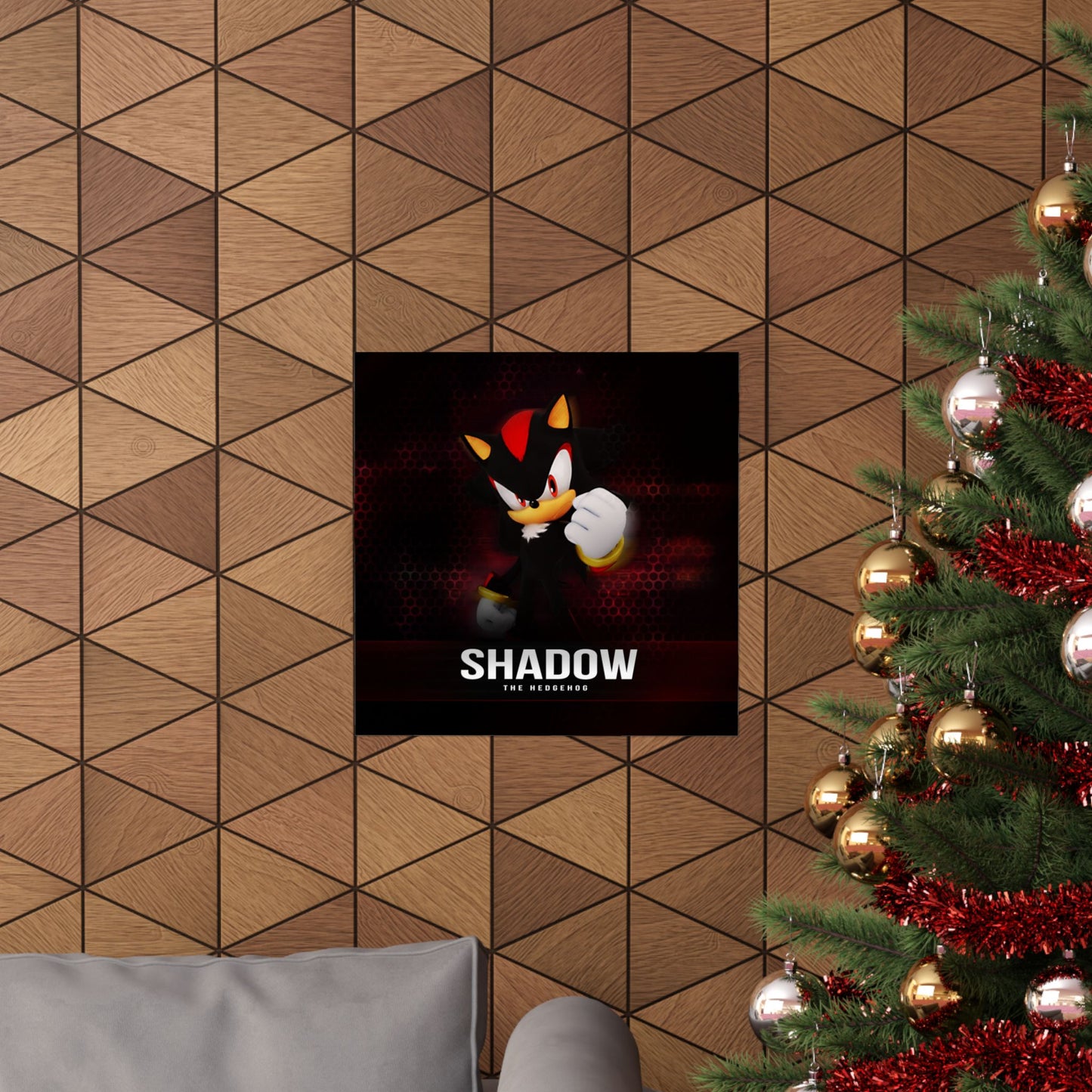 Shadow the Hedgehog Matte Vertical Poster, Sonic Video Game Fan Art Print, Room Decor, Wall Art, Gift for Gamers, Teen Bedroom Decoration