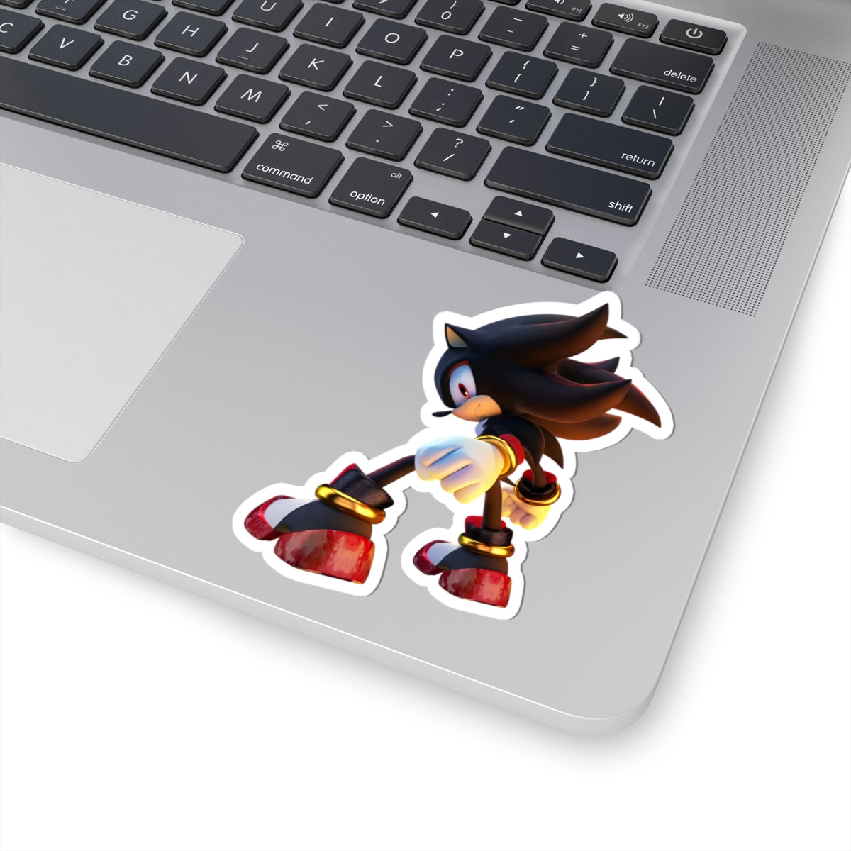 Shadow the Hedgehog vinyl sticker, kiss-cut custom stickers, durable 3M adhesive Shadow decal, glossy finish, Sonic Stickers, multiple sizes