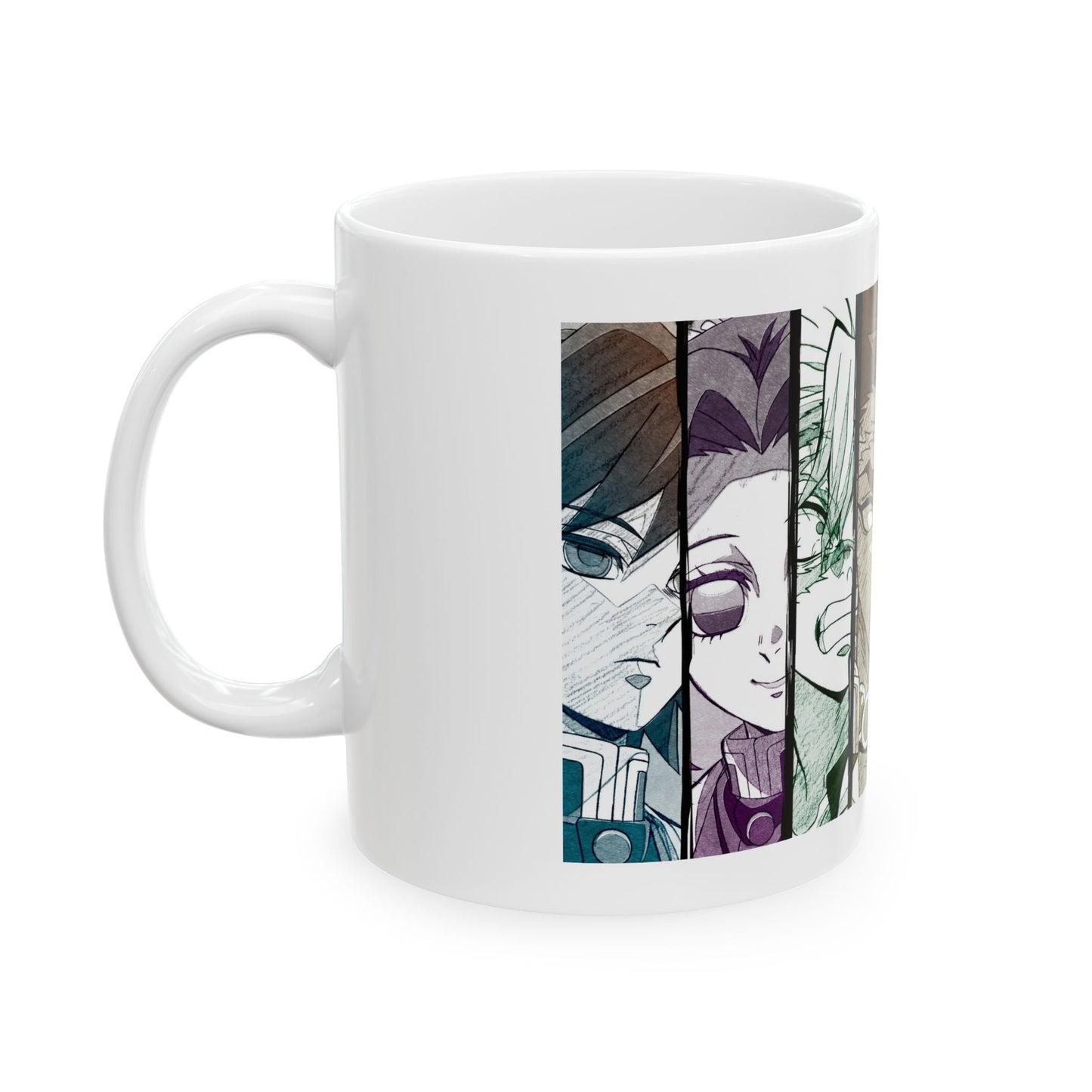 Anime Kimetsu no Yaiba Hashiras Inspired Ceramic Mug | Perfect Gift for Fans | Unique Coffee Cup, Collector's Item, Birthday Gift, Cartoon