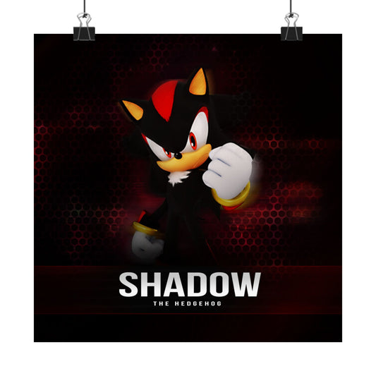 Shadow the Hedgehog Matte Vertical Poster, Sonic Video Game Fan Art Print, Room Decor, Wall Art, Gift for Gamers, Teen Bedroom Decoration