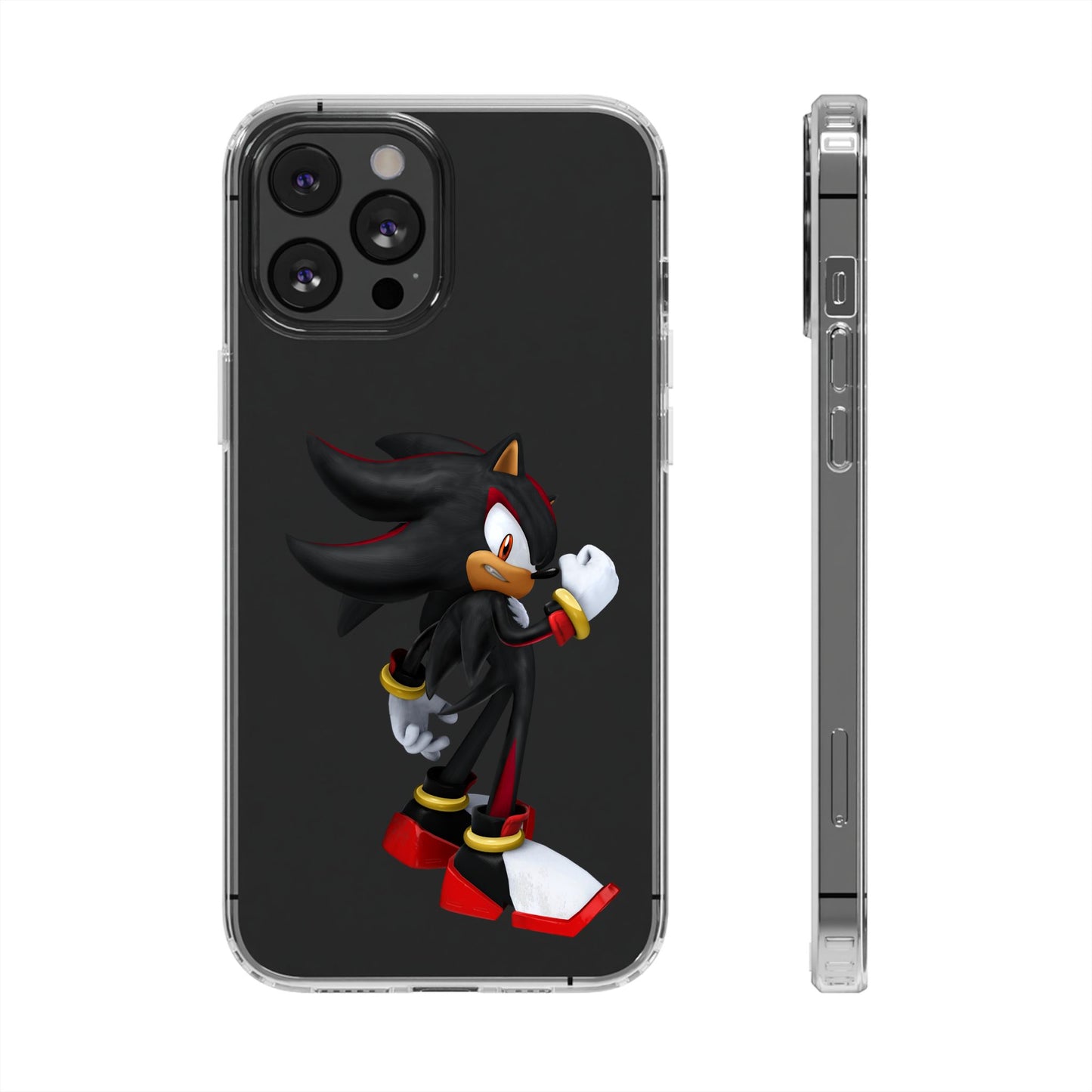 Phone Case, Shadow The Hedgehog Gaming Gift, Personalized Mobile Cover, Birthday Holidays Clear Phone Case, Stylish Phone Case
