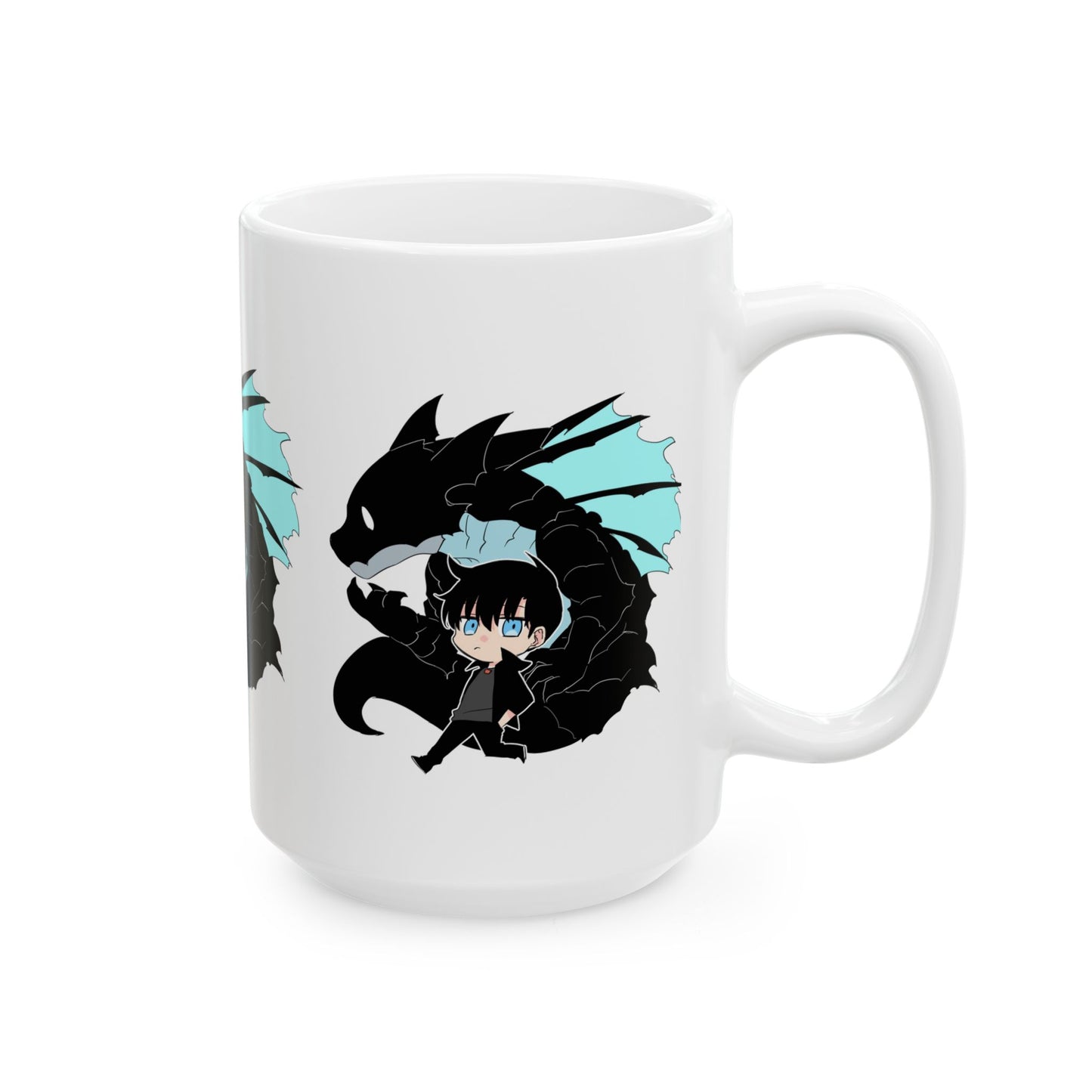 Sung Jinwoo Ceramic Mug, Solo Leveling Coffee Cup, Gifts for Gamers, Anime Mug, 11oz 15oz Sizes