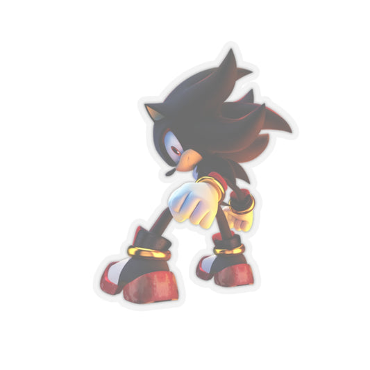Shadow the Hedgehog vinyl sticker, kiss-cut custom stickers, durable 3M adhesive Shadow decal, glossy finish, Sonic Stickers, multiple sizes