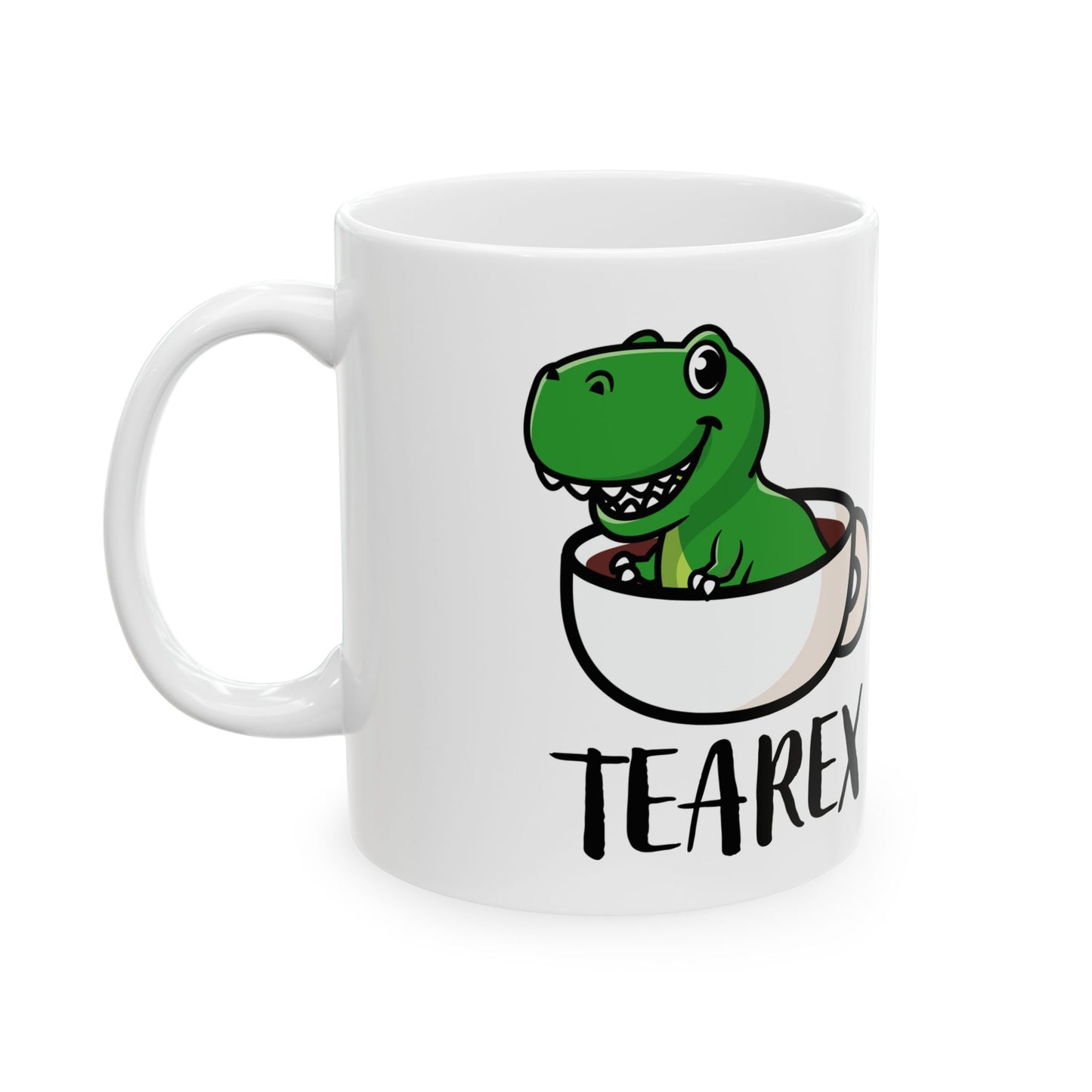 TeaRex Mug, Custom Mug, Personalized Mug, funny gift, funny mug, funny mugs, mug, coffee cup, funny gifts, gift for her, birthday gift