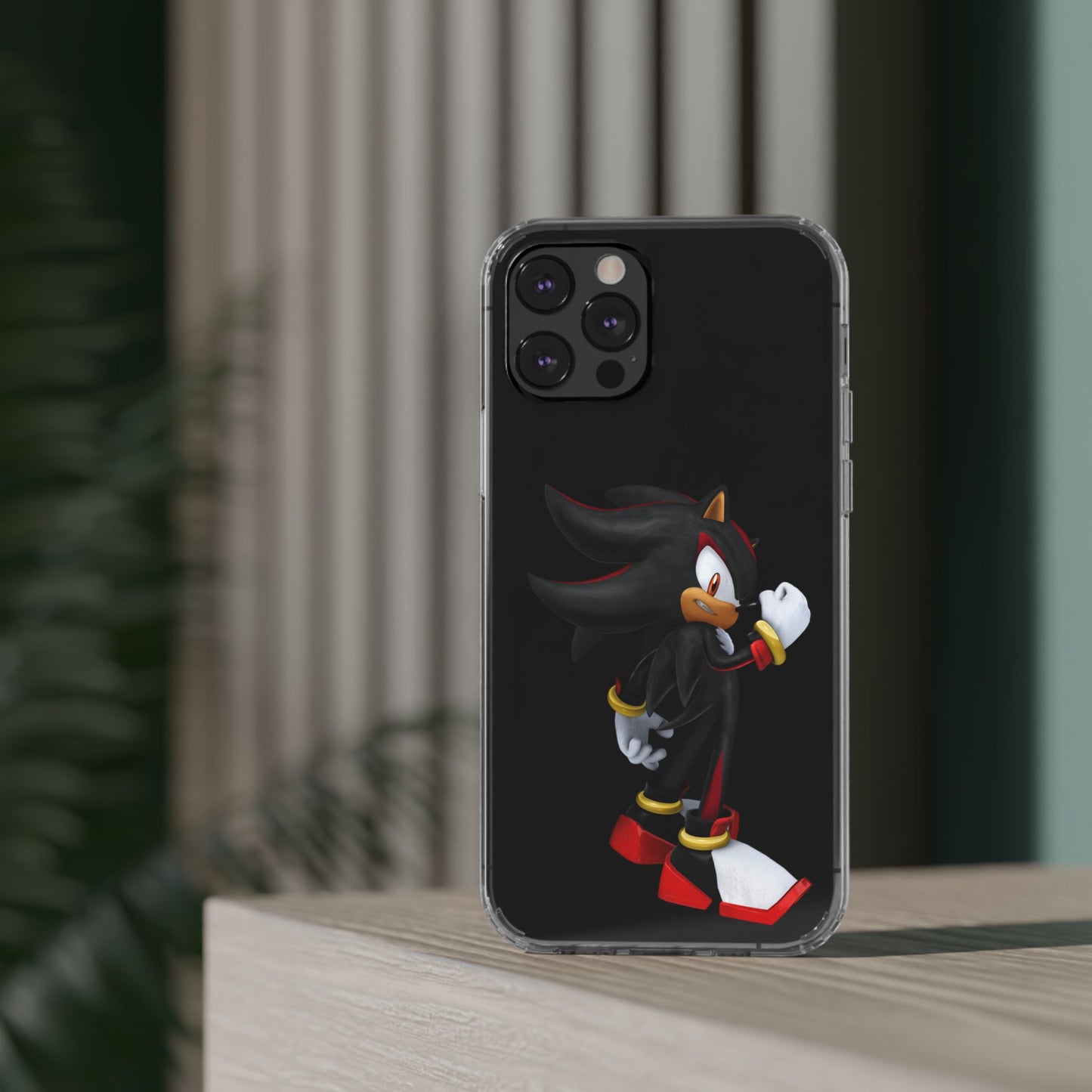 Phone Case, Shadow The Hedgehog Gaming Gift, Personalized Mobile Cover, Birthday Holidays Clear Phone Case, Stylish Phone Case