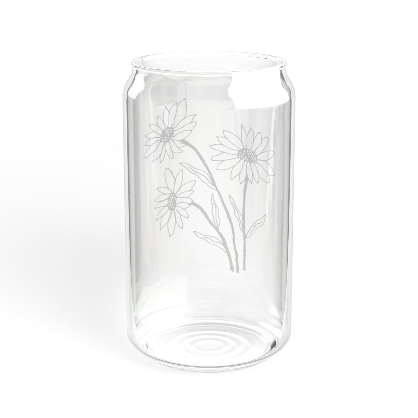 Botanical Custom Engagement Gift, Bridal Shower Gift, Couple Gift, Gift for Her, Floral Sipper Glass, Weddings, Gift for Flower Lovers