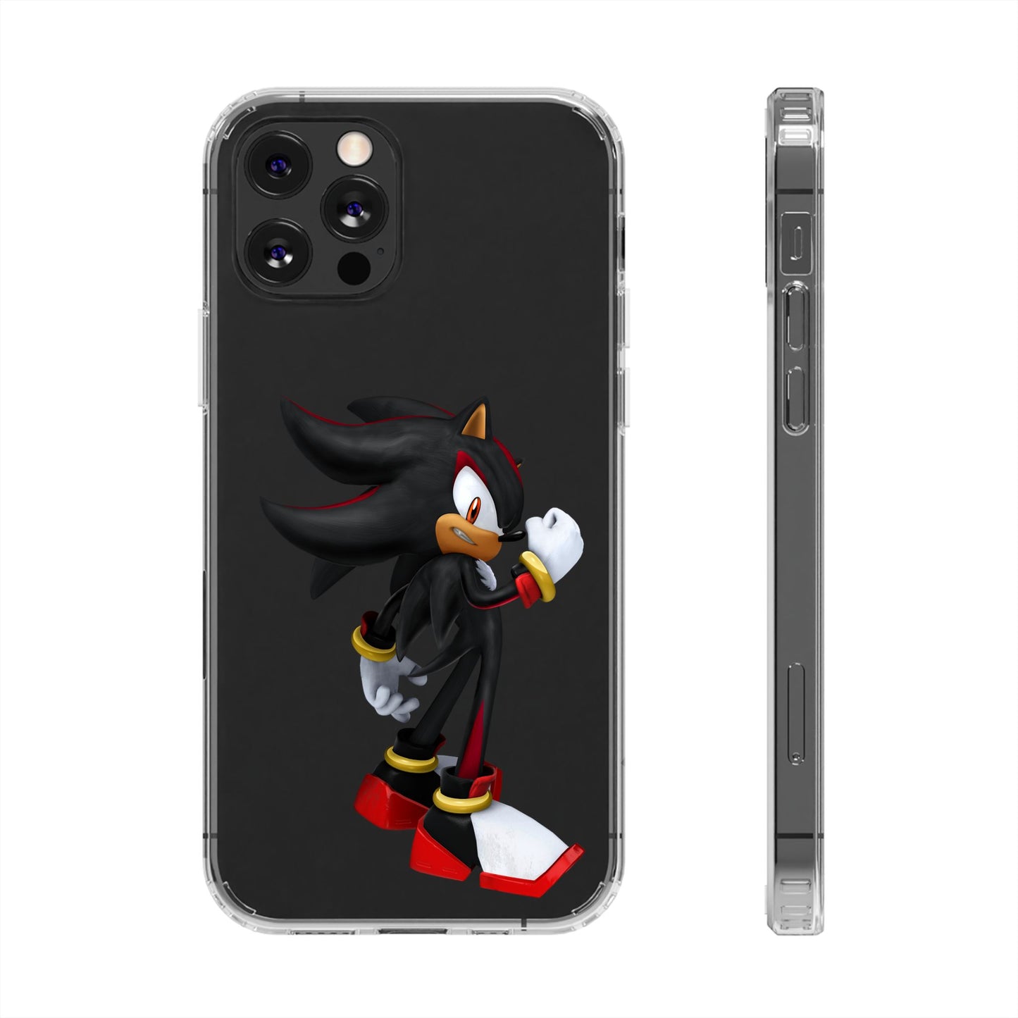 Phone Case, Shadow The Hedgehog Gaming Gift, Personalized Mobile Cover, Birthday Holidays Clear Phone Case, Stylish Phone Case