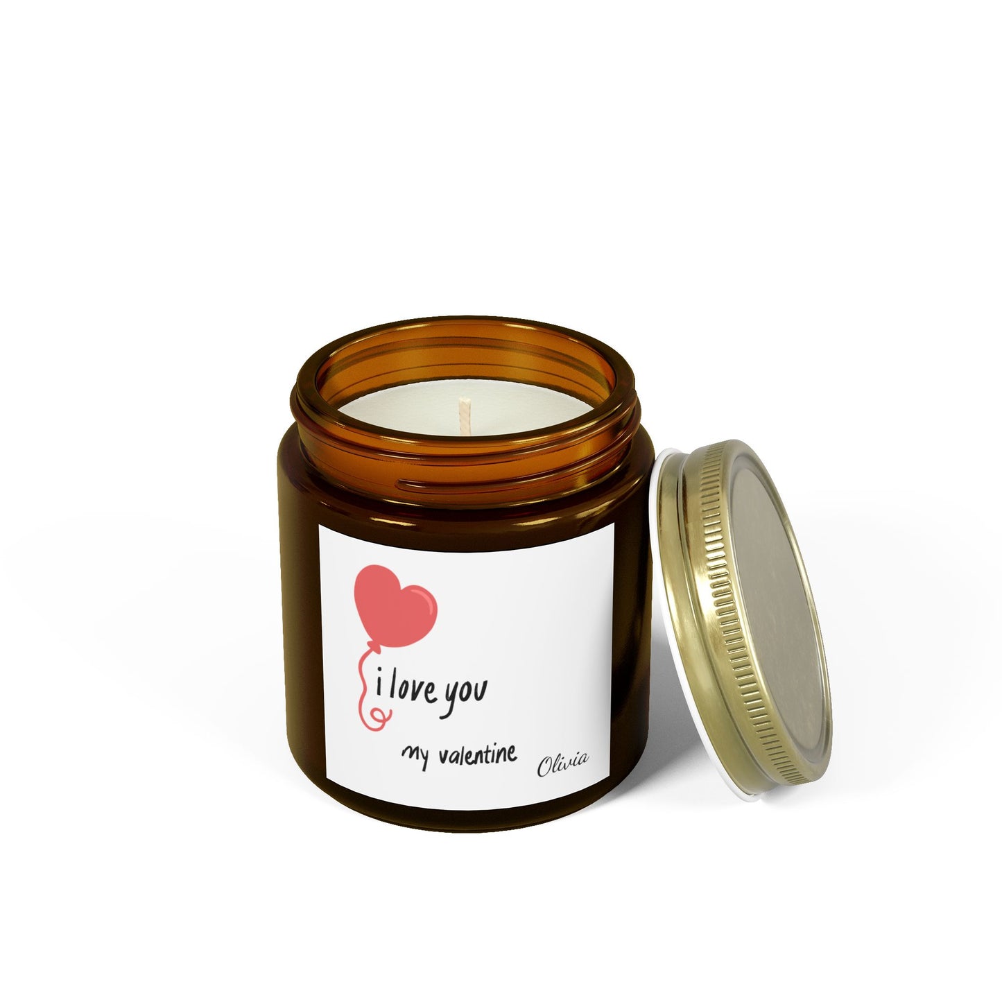Romantic Valentine's Day Gift, Customizable Anniversary Home Decor, Engagement Candle, Birthday Present, Coconut Apricot, Scented Candles