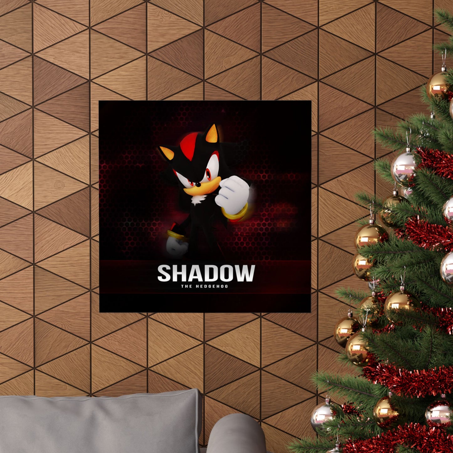 Shadow the Hedgehog Matte Vertical Poster, Sonic Video Game Fan Art Print, Room Decor, Wall Art, Gift for Gamers, Teen Bedroom Decoration