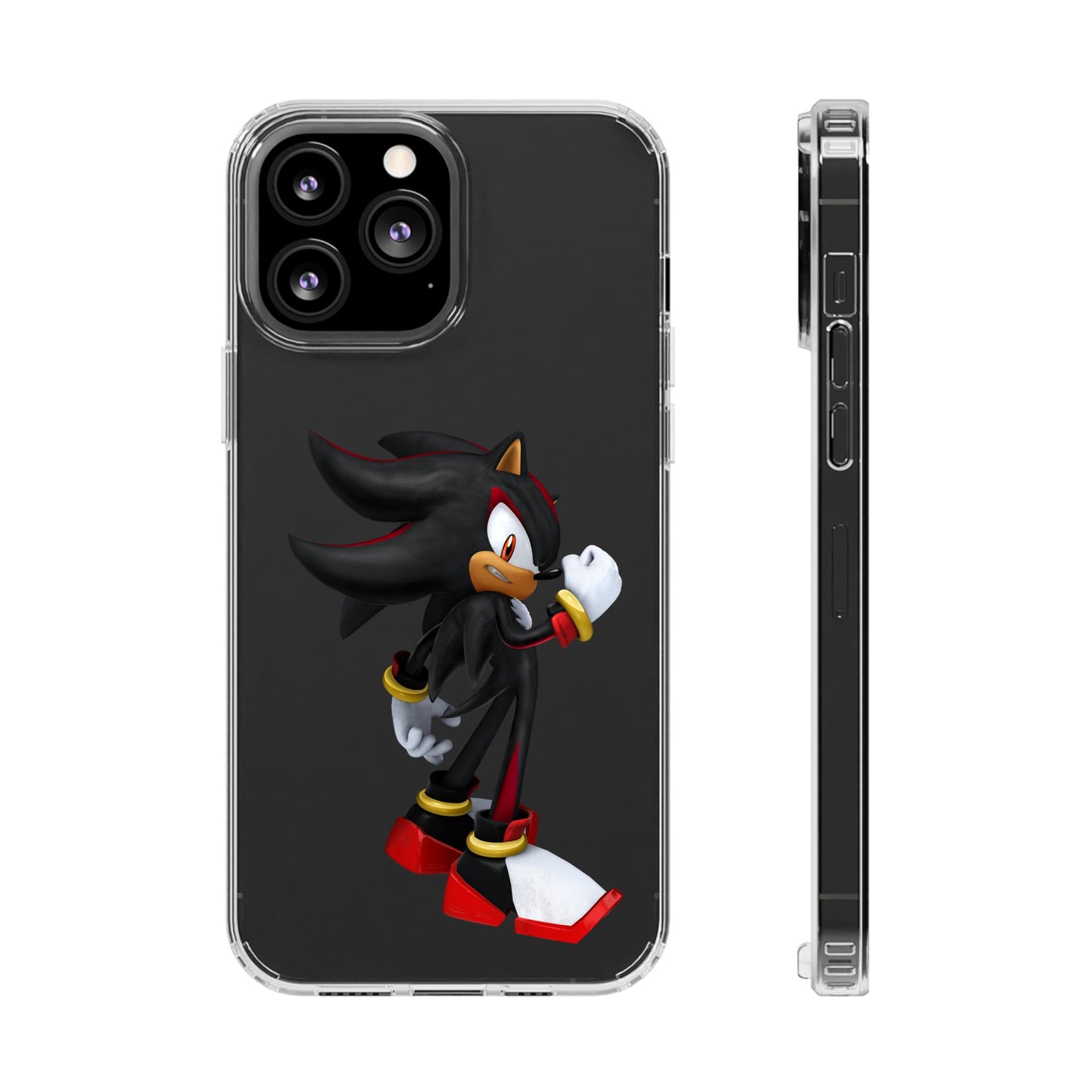 Phone Case, Shadow The Hedgehog Gaming Gift, Personalized Mobile Cover, Birthday Holidays Clear Phone Case, Stylish Phone Case