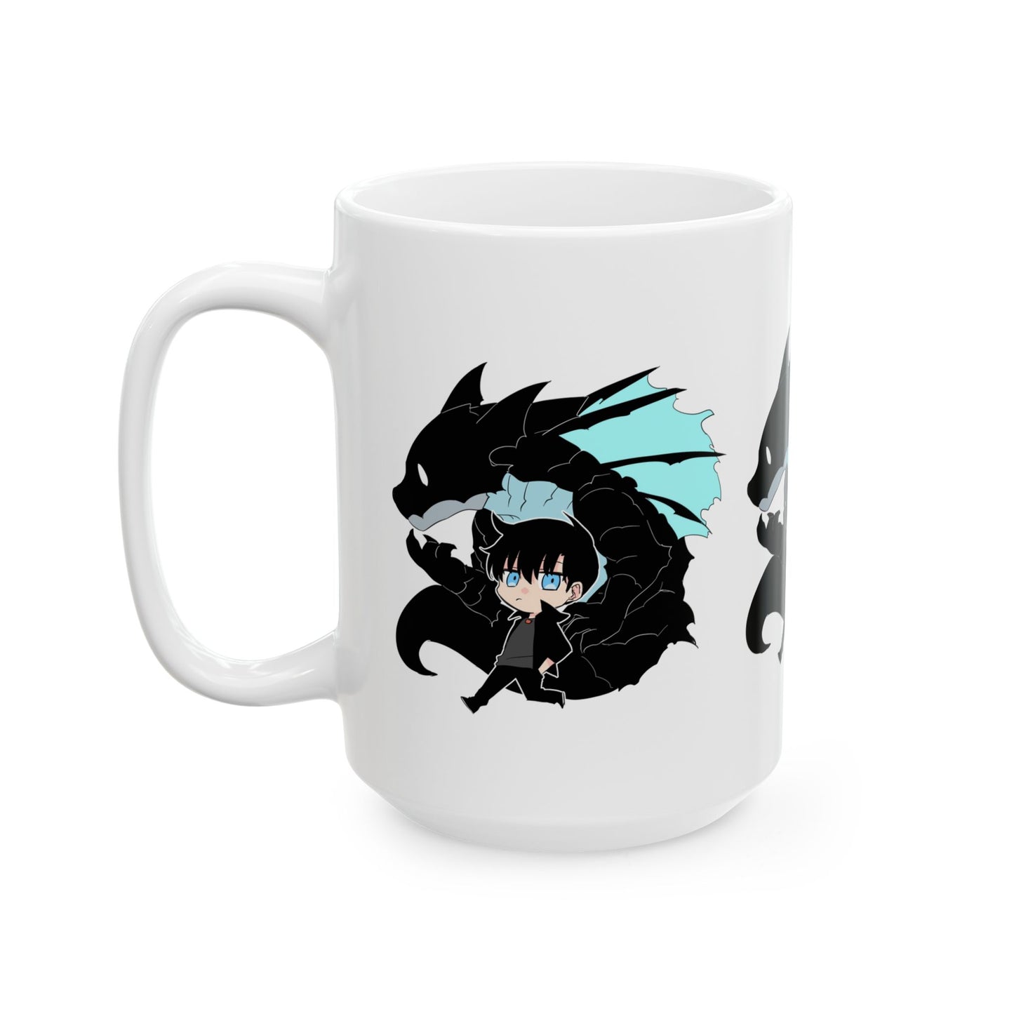 Sung Jinwoo Ceramic Mug, Solo Leveling Coffee Cup, Gifts for Gamers, Anime Mug, 11oz 15oz Sizes