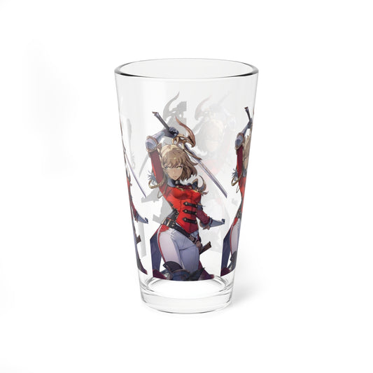 Cha Hae-in Glass, 16oz | Unique Drinkware, Solo Leveling Collectible, Kitchen Decor, Gift for Fans, Beverage Glass, Cosplay Glass