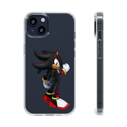 Phone Case, Shadow The Hedgehog Gaming Gift, Personalized Mobile Cover, Birthday Holidays Clear Phone Case, Stylish Phone Case