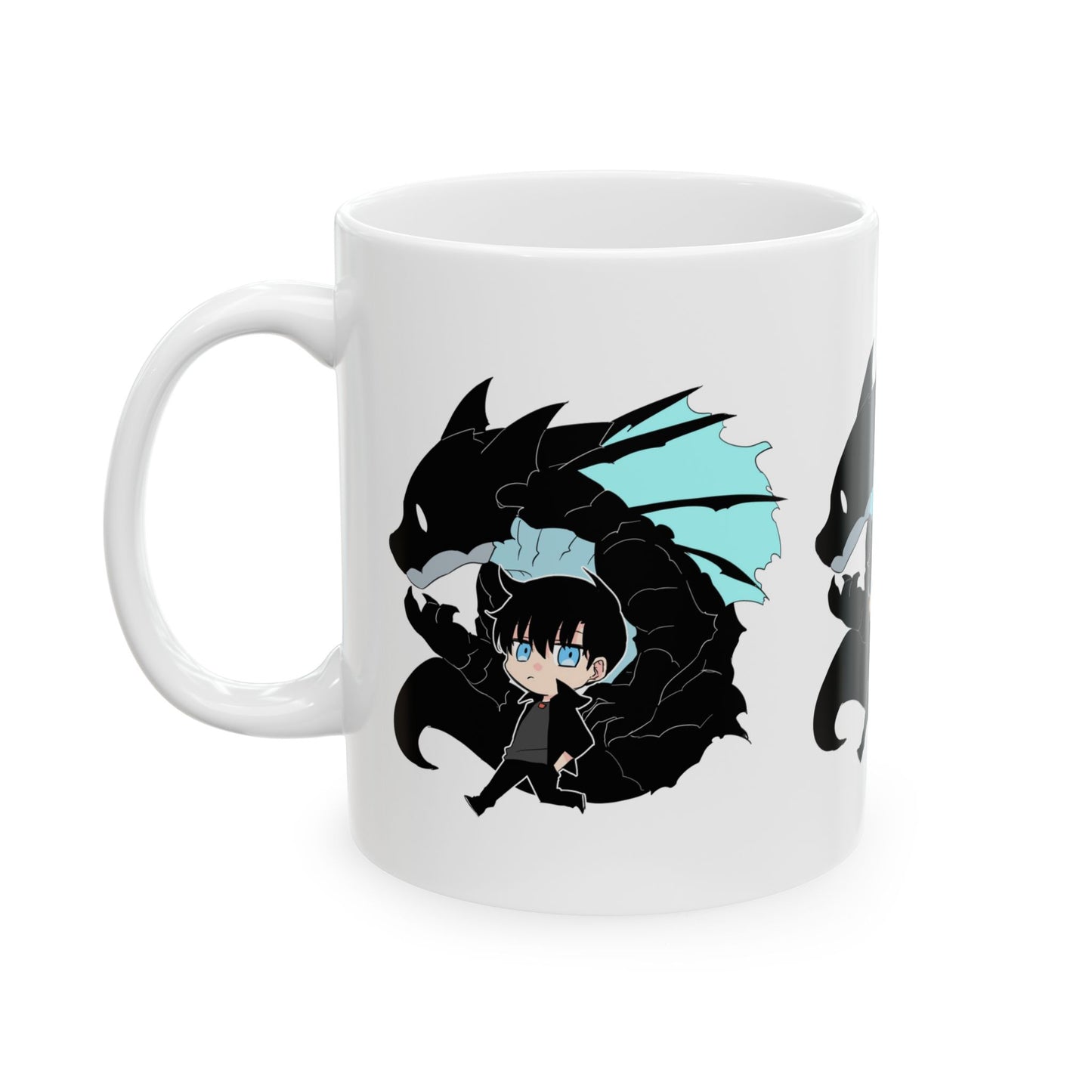 Sung Jinwoo Ceramic Mug, Solo Leveling Coffee Cup, Gifts for Gamers, Anime Mug, 11oz 15oz Sizes