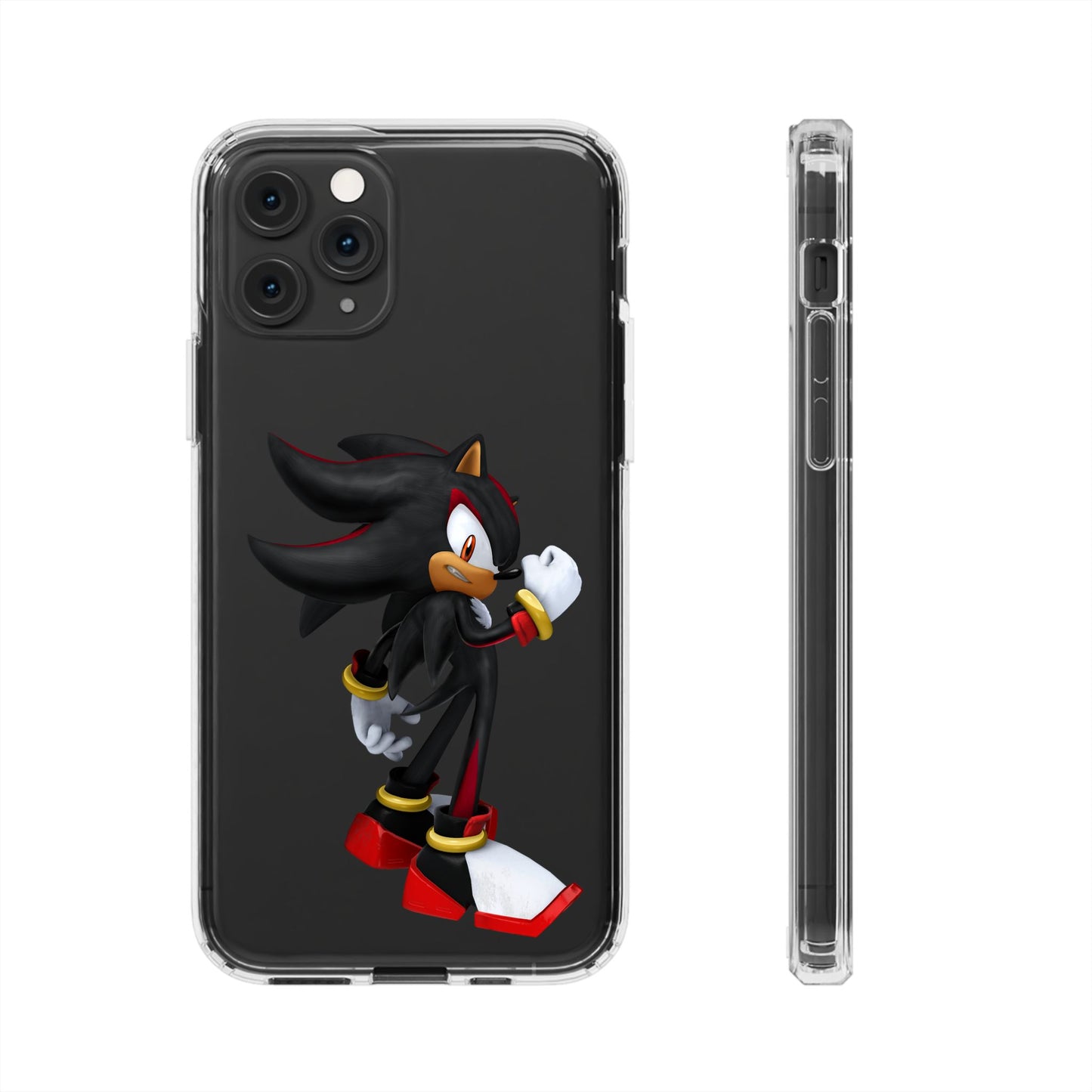 Phone Case, Shadow The Hedgehog Gaming Gift, Personalized Mobile Cover, Birthday Holidays Clear Phone Case, Stylish Phone Case