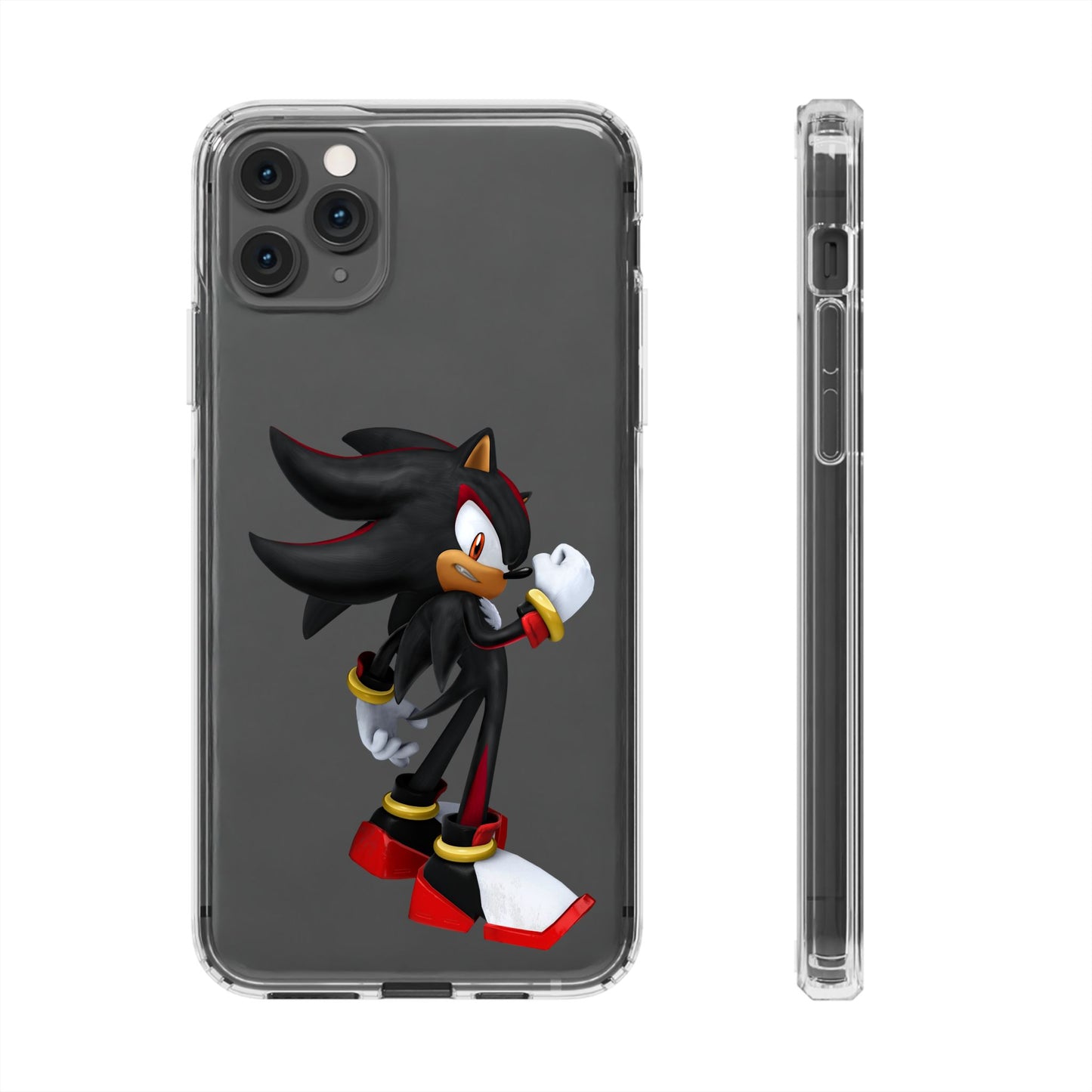 Phone Case, Shadow The Hedgehog Gaming Gift, Personalized Mobile Cover, Birthday Holidays Clear Phone Case, Stylish Phone Case