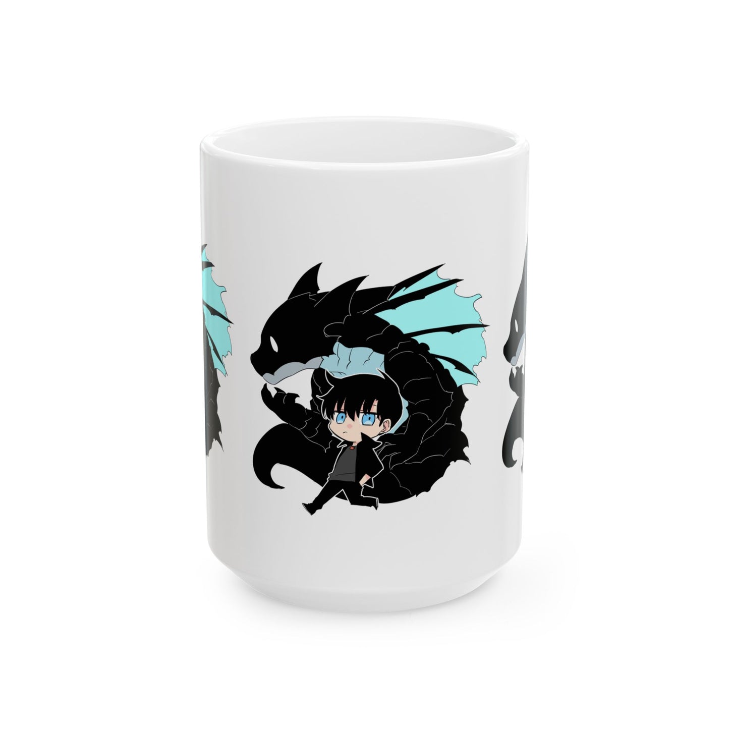 Sung Jinwoo Ceramic Mug, Solo Leveling Coffee Cup, Gifts for Gamers, Anime Mug, 11oz 15oz Sizes