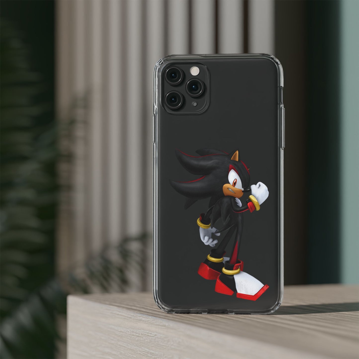 Phone Case, Shadow The Hedgehog Gaming Gift, Personalized Mobile Cover, Birthday Holidays Clear Phone Case, Stylish Phone Case