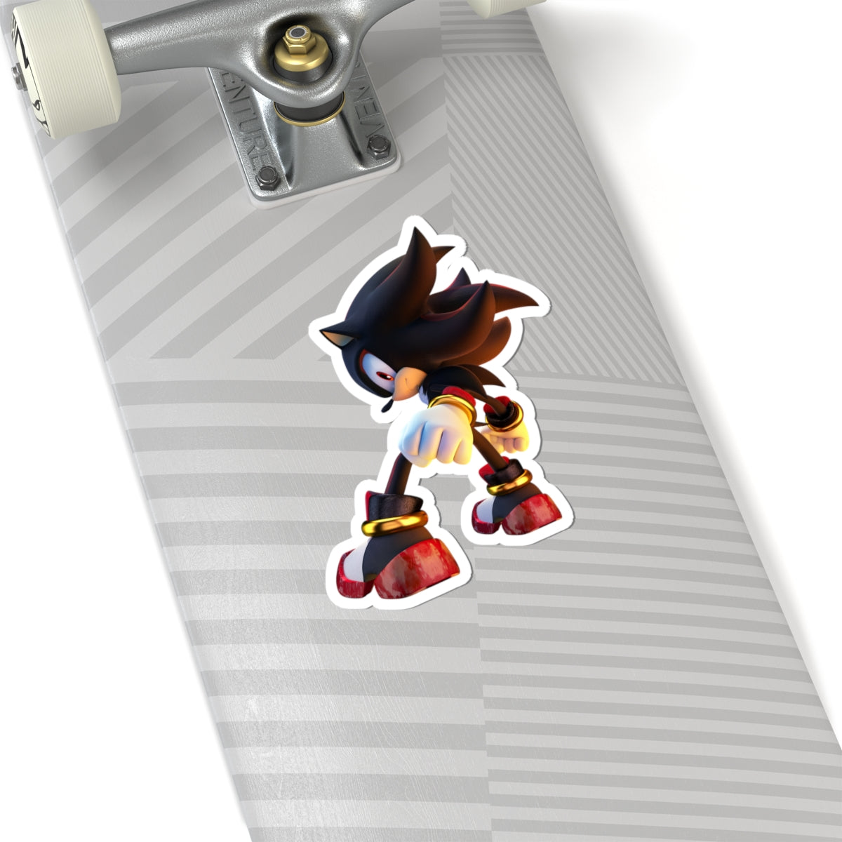Shadow the Hedgehog vinyl sticker, kiss-cut custom stickers, durable 3M adhesive Shadow decal, glossy finish, Sonic Stickers, multiple sizes