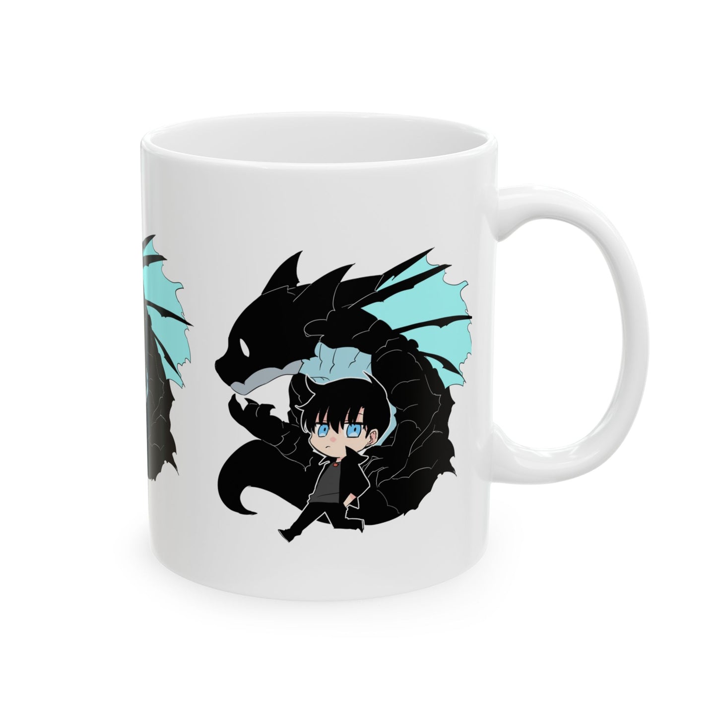 Sung Jinwoo Ceramic Mug, Solo Leveling Coffee Cup, Gifts for Gamers, Anime Mug, 11oz 15oz Sizes