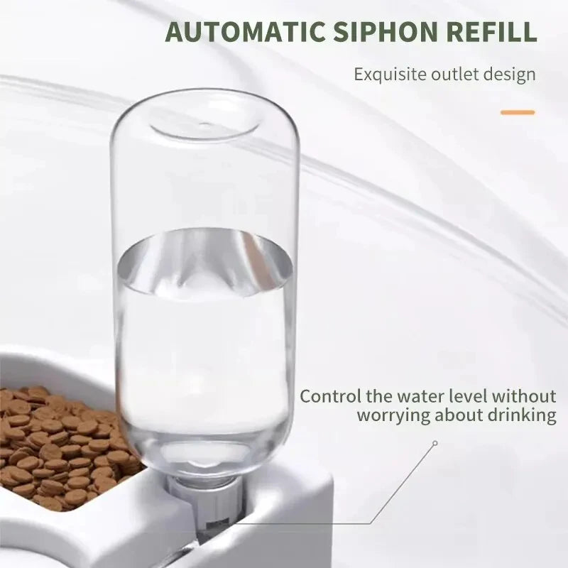 Automatic Pet Water & Food Bowl – Dual-Use Cat & Dog Feeder | Moisture-Proof Drinking Basin for Small Pets, Automatic Drinking Love Pet Bowl Moisture-proof Cat Bowl Dog Basin Dual-use Multi-functional Drinking And Feeding