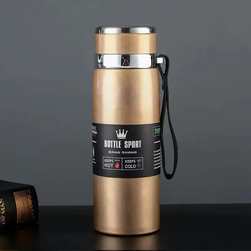Thermal Water Bottle Keep Cold and Hot Water Bottle Thermos for Water Tea Coffee Vacuum Flasks Stainless Steel Thermos Bottle, 1L Stainless Steel Thermal Water Bottle – Vacuum Insulated Thermos Flask | Keep Drinks Hot & Col