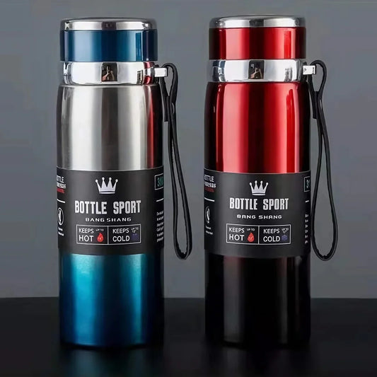 Thermal Water Bottle Keep Cold and Hot Water Bottle Thermos for Water Tea Coffee Vacuum Flasks Stainless Steel Thermos Bottle, 1L Stainless Steel Thermal Water Bottle – Vacuum Insulated Thermos Flask | Keep Drinks Hot & Col