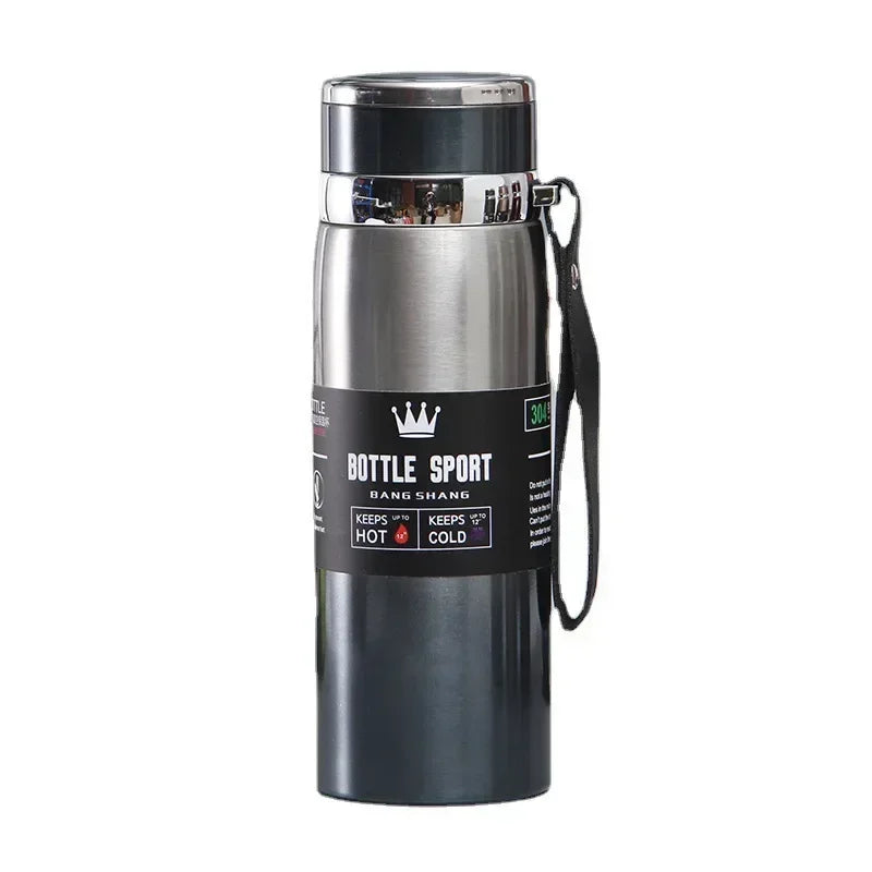 Thermal Water Bottle Keep Cold and Hot Water Bottle Thermos for Water Tea Coffee Vacuum Flasks Stainless Steel Thermos Bottle, 1L Stainless Steel Thermal Water Bottle – Vacuum Insulated Thermos Flask | Keep Drinks Hot & Col